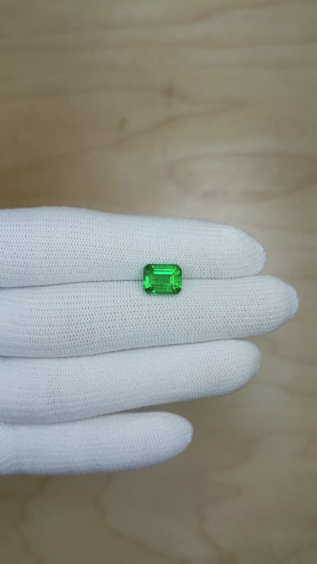 2.50 Ct. Emerald from Zambia Size Video