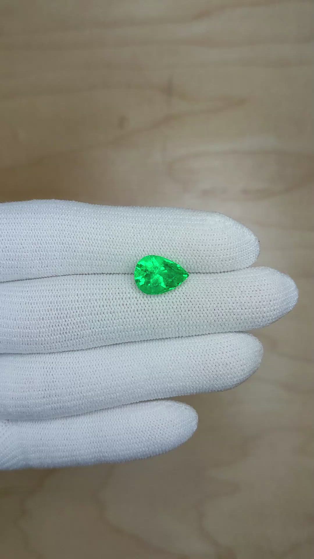 3.00 Ct. Emerald from Colombia Size Video