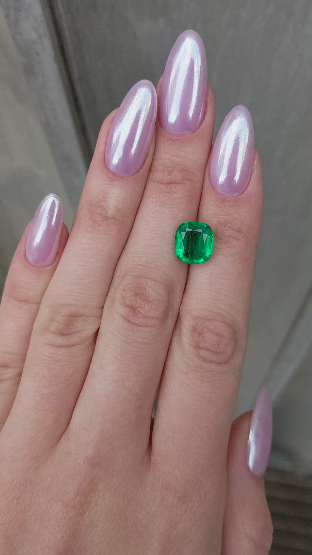 3.96 Ct. Emerald from Zambia Size Video