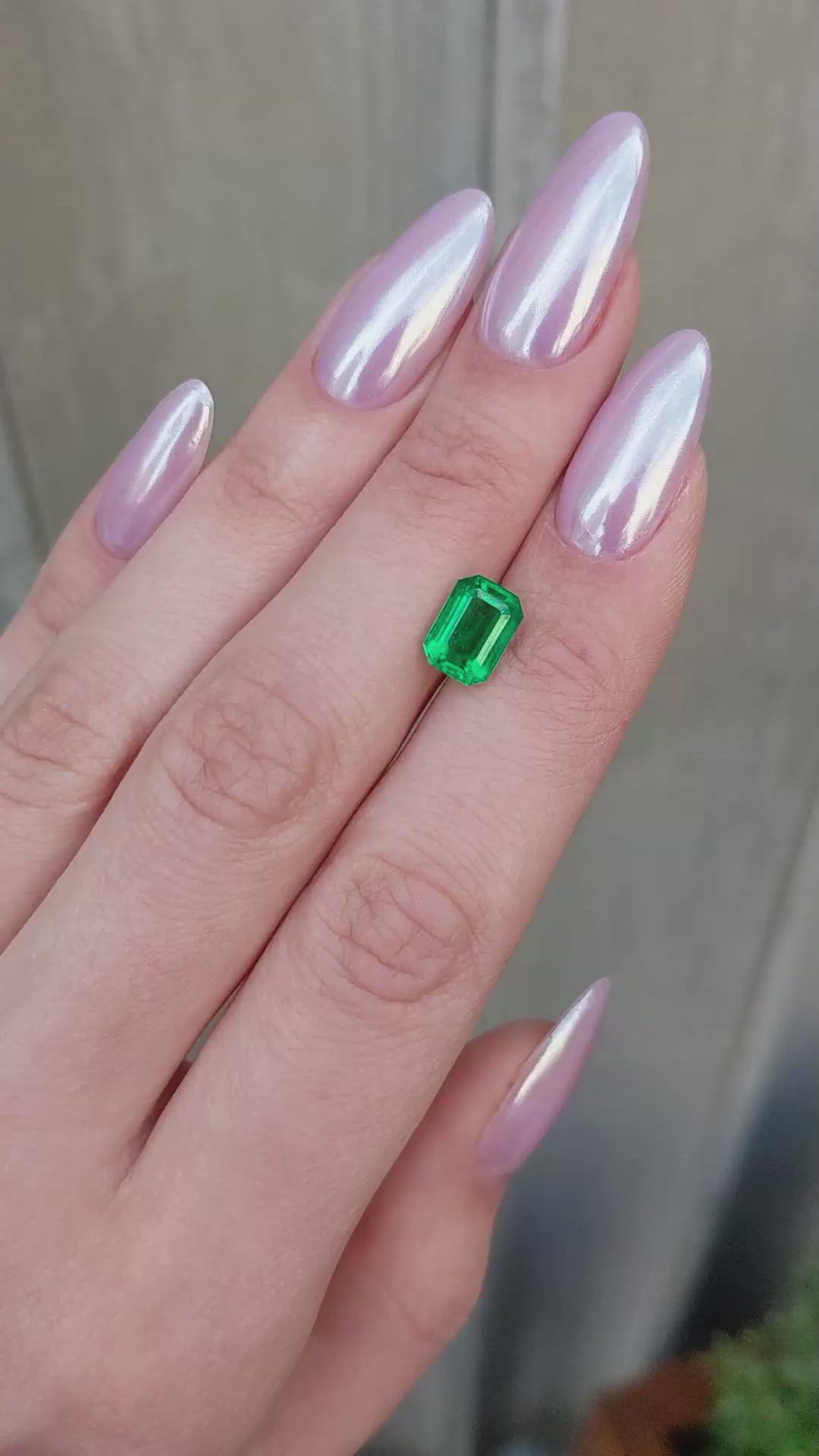 2.17 Ct. Emerald from Zambia Size Video