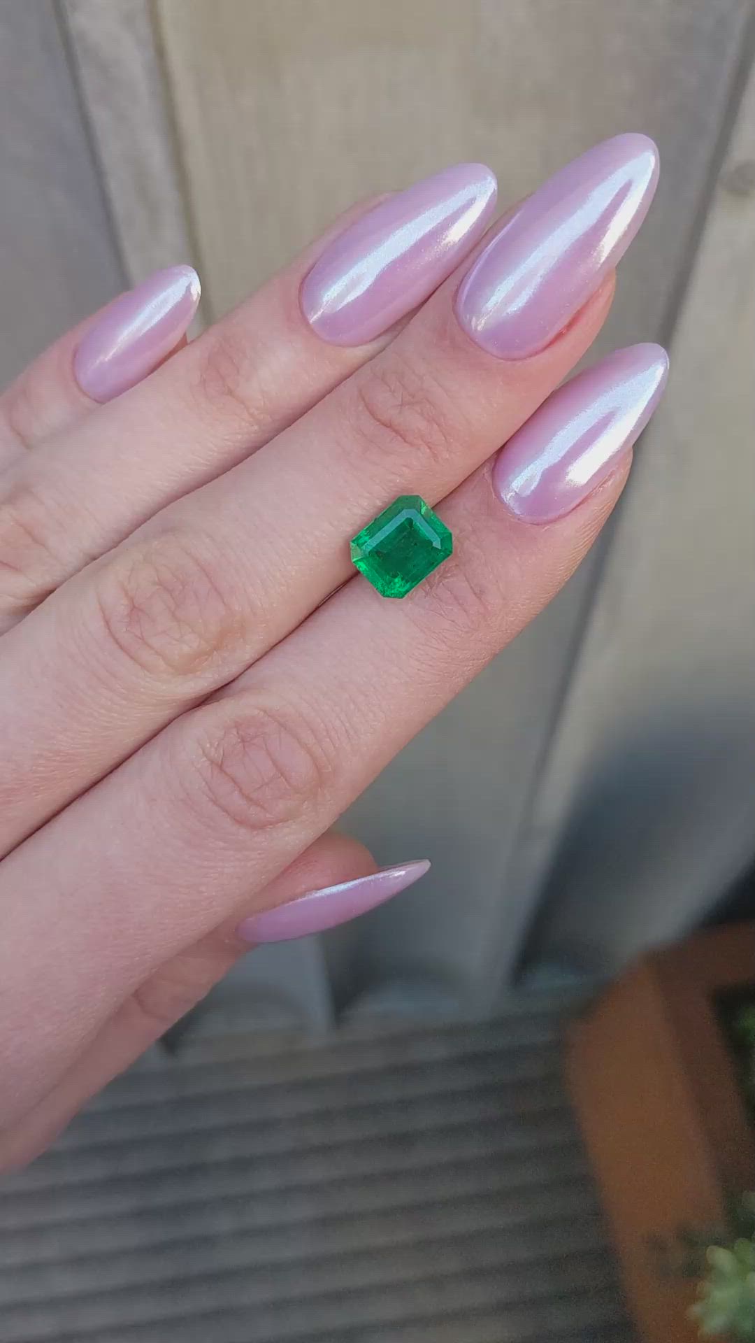 2.92 Ct. Emerald from Zambia Size Video