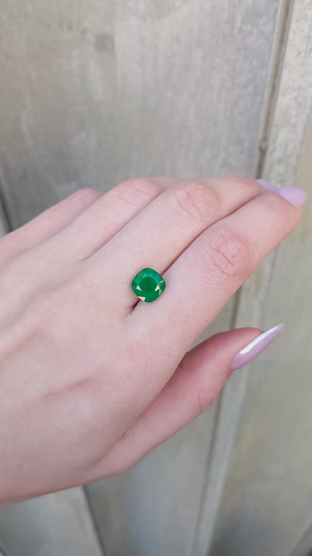 3.46 Ct. Emerald from Zambia Size Video