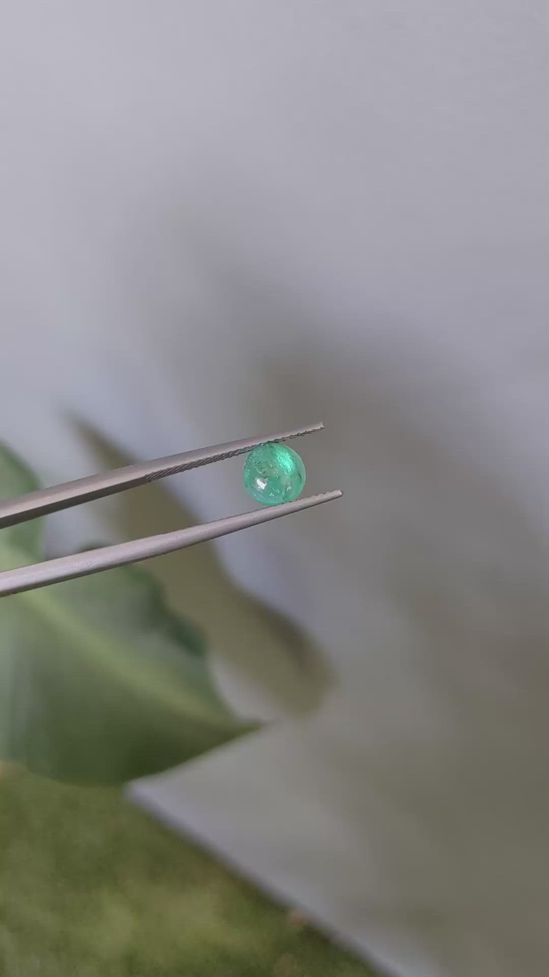 1.48 Ct. Cabochon Emerald from Zambia Size Video