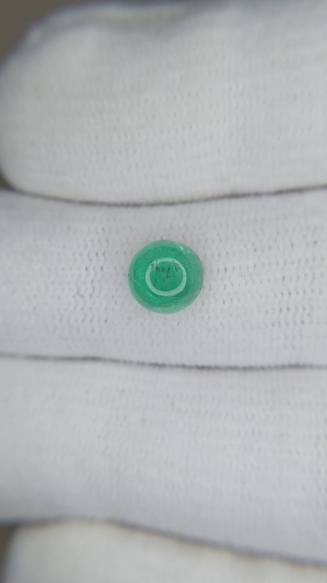 1.48 Ct. Cabochon Emerald from Zambia Size Video