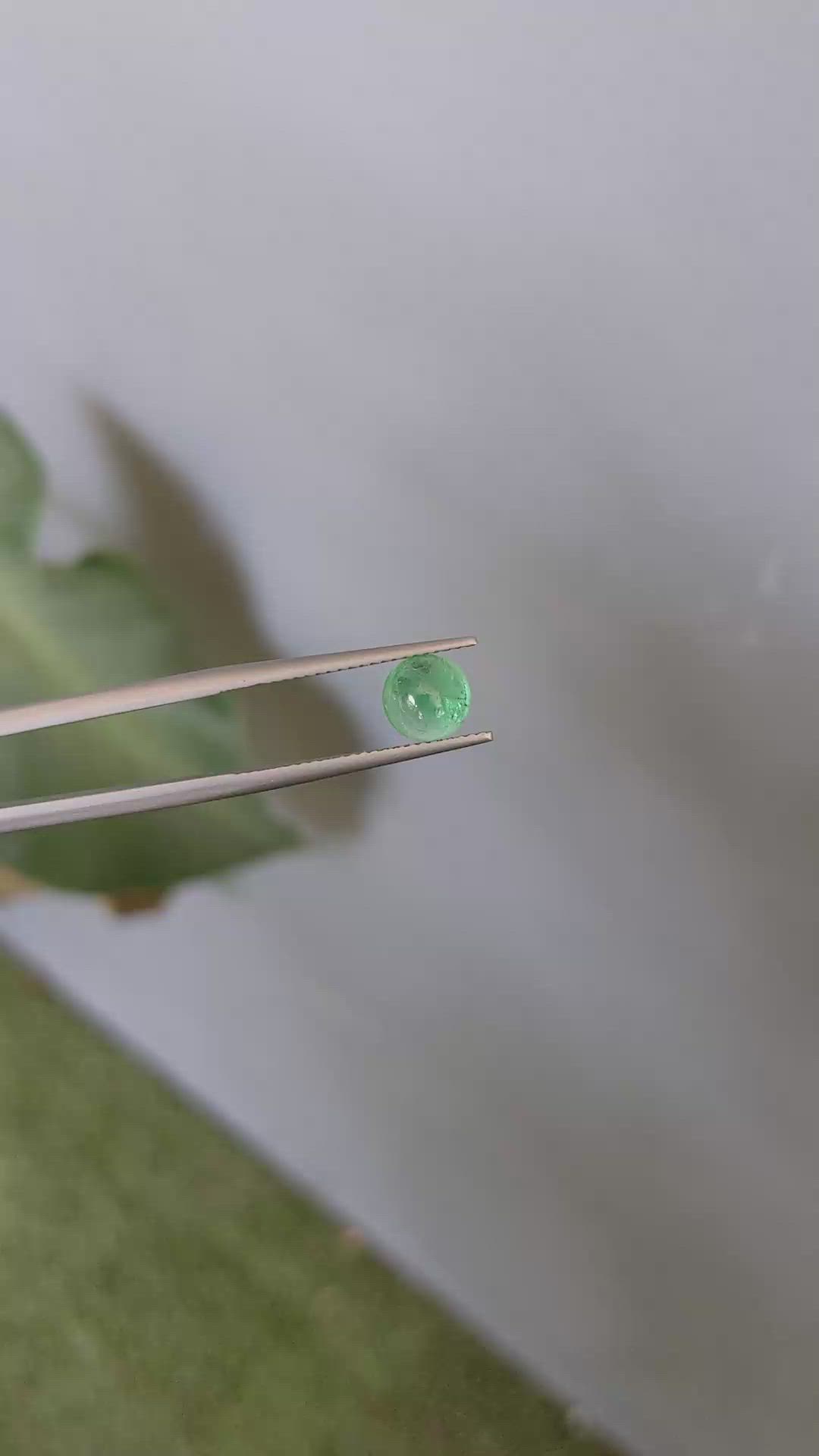 1.49 Ct. Cabochon Emerald from Zambia Size Video