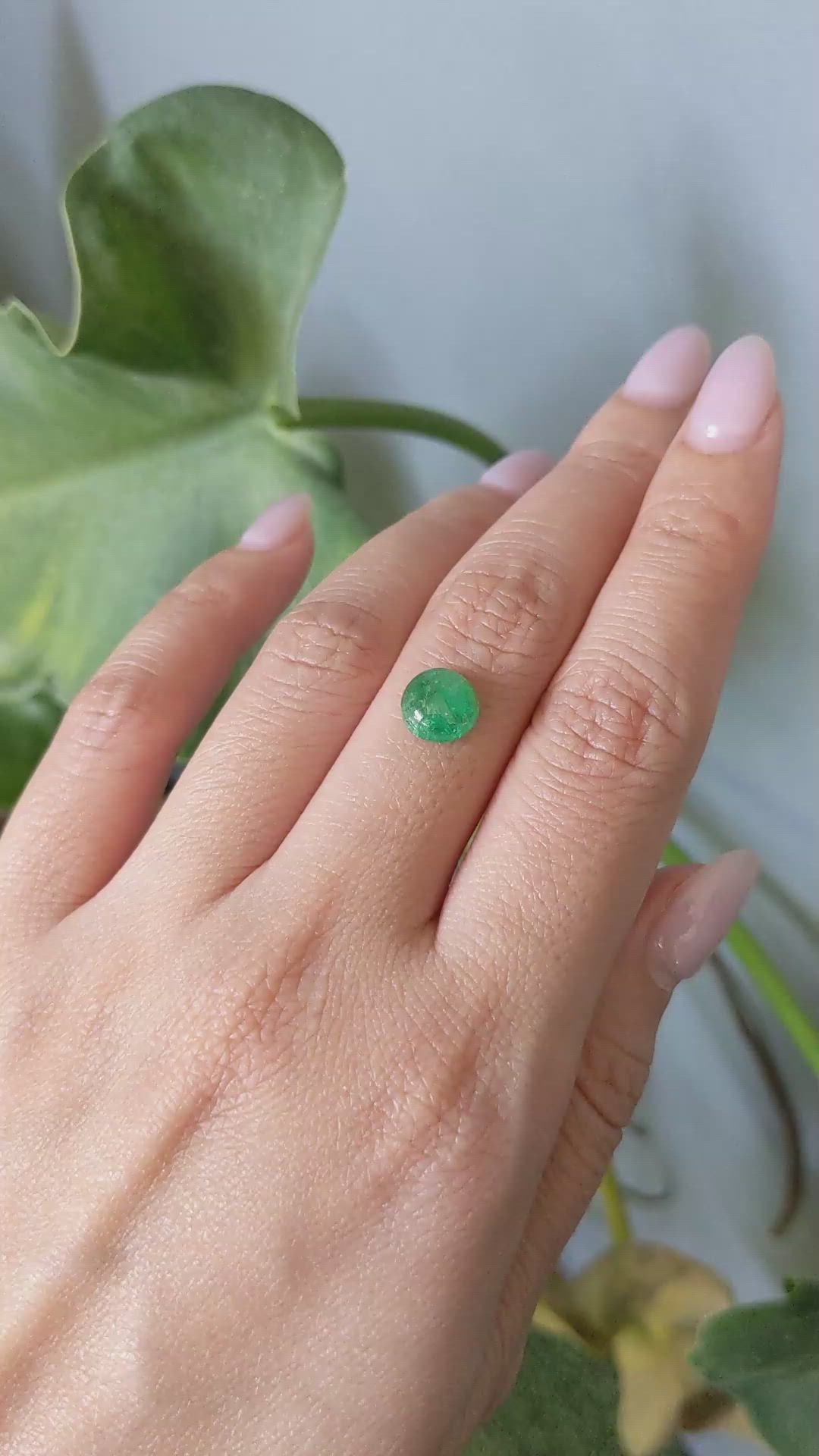 1.71 Ct. Cabochon Emerald from Zambia Size Video