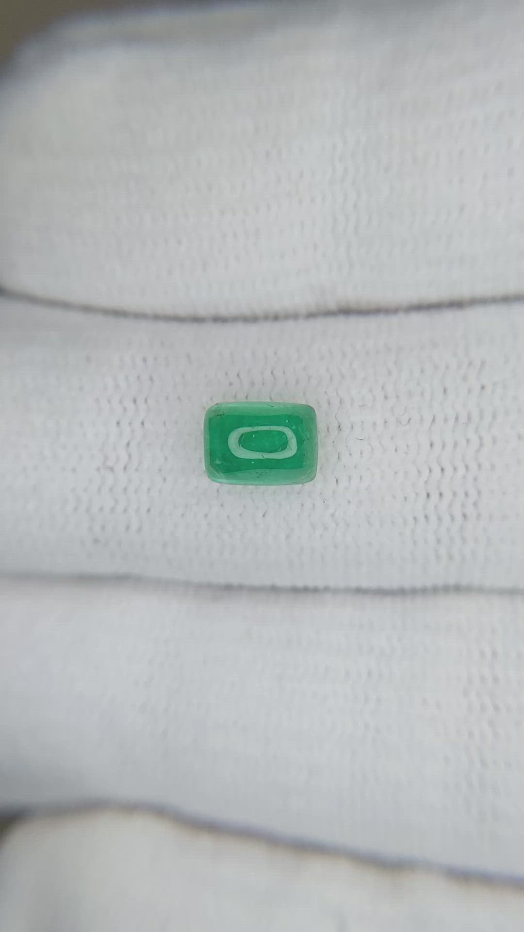 1.12 Ct. Cabochon Emerald from Zambia Size Video