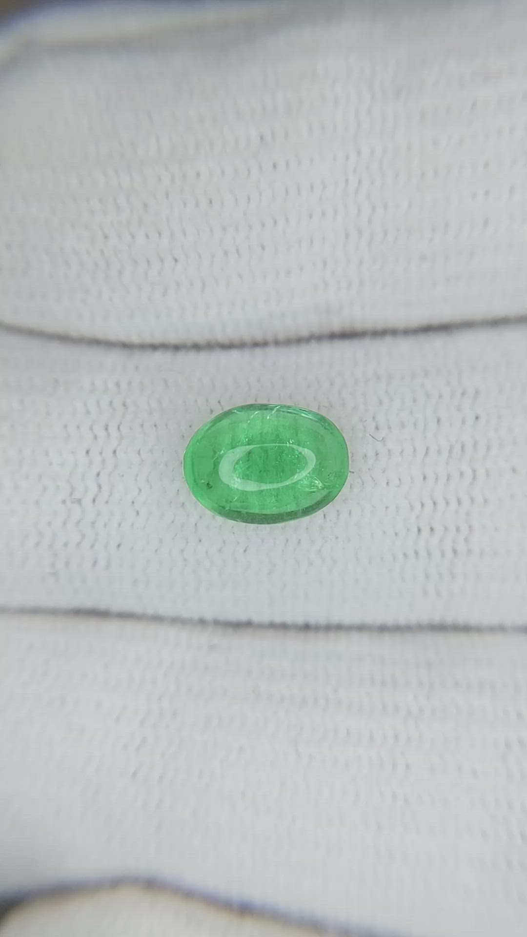1.48 Ct. Cabochon Emerald from Zambia Size Video