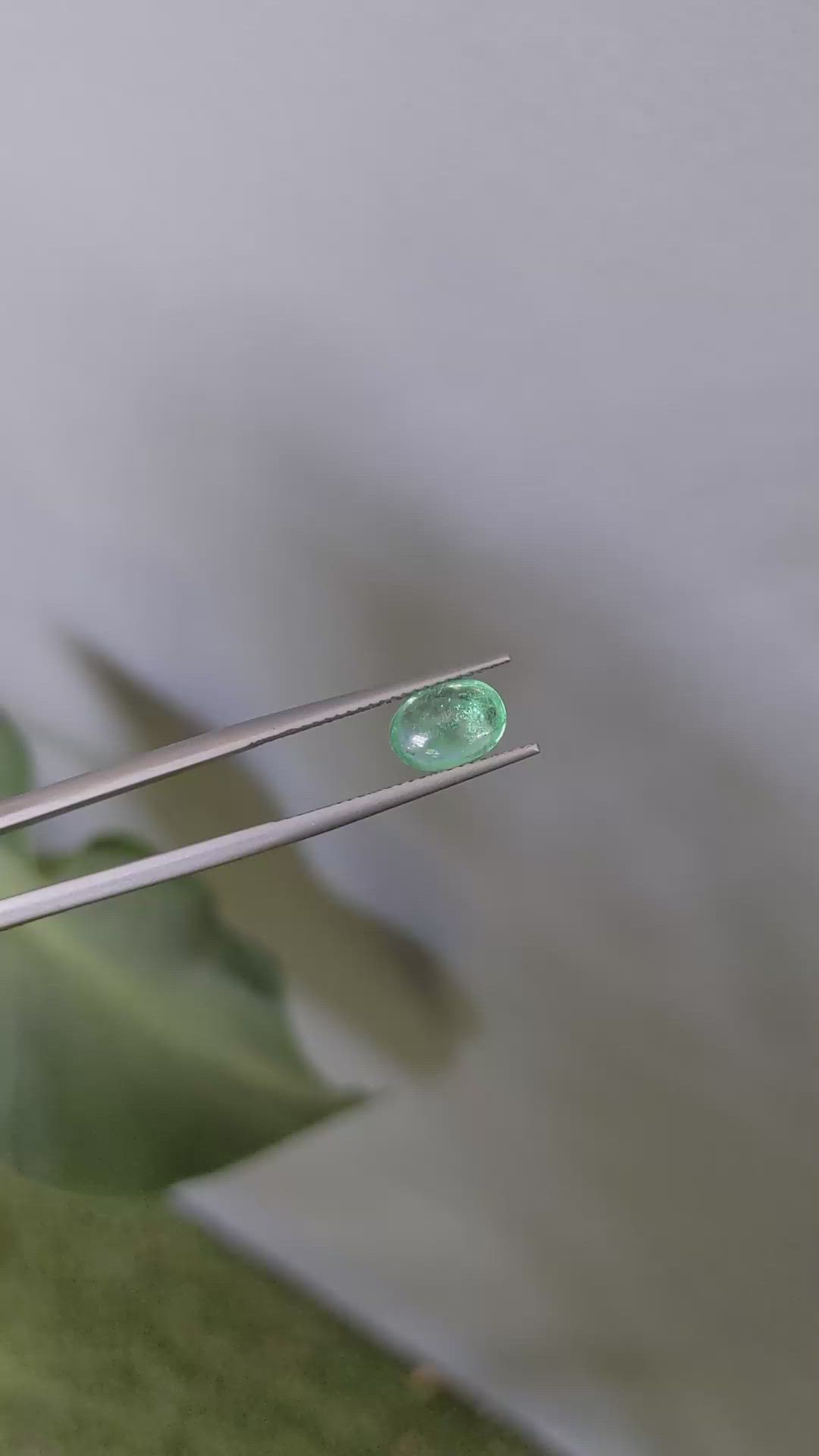 1.48 Ct. Cabochon Emerald from Zambia Size Video