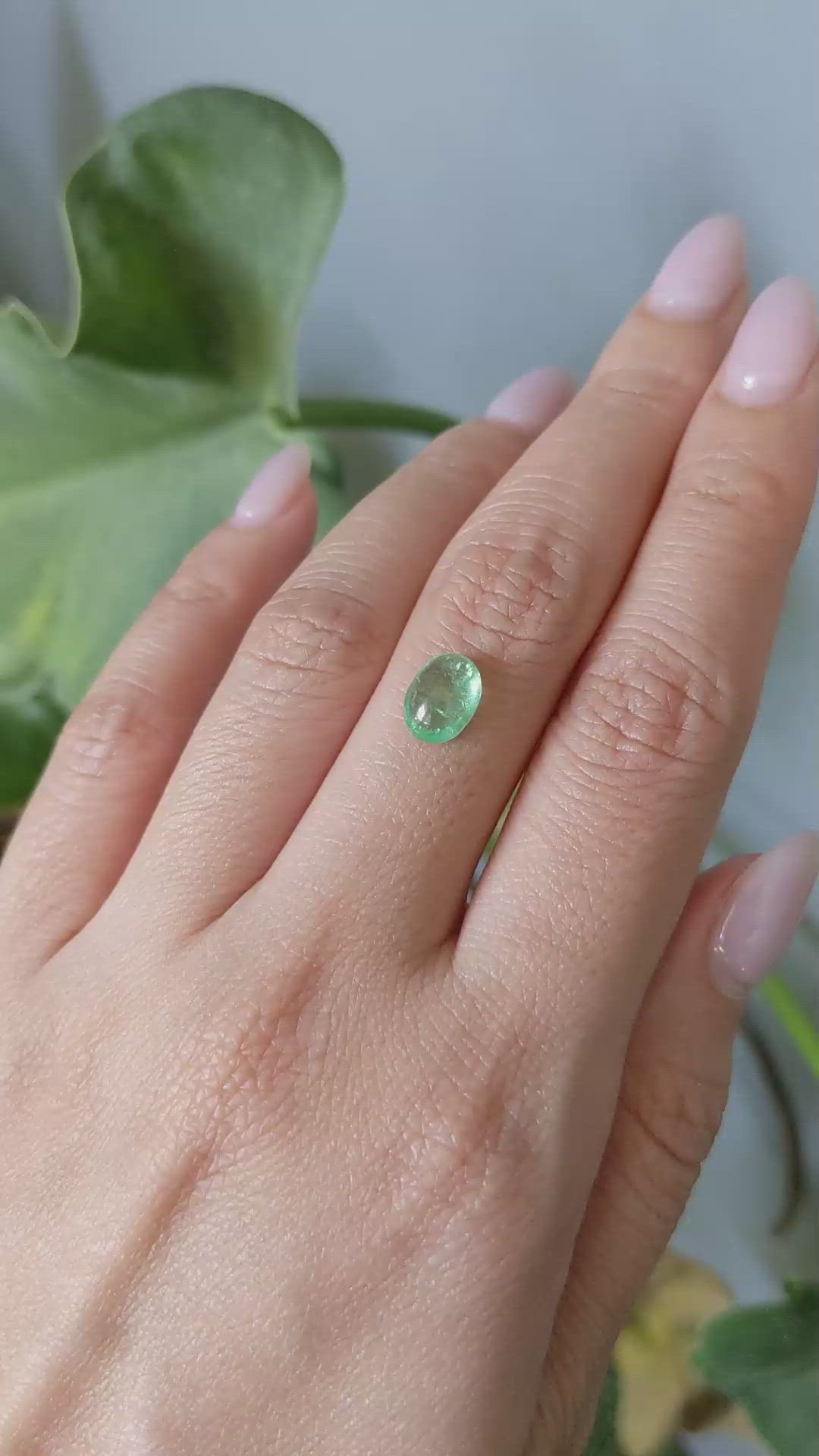 1.48 Ct. Cabochon Emerald from Zambia Size Video