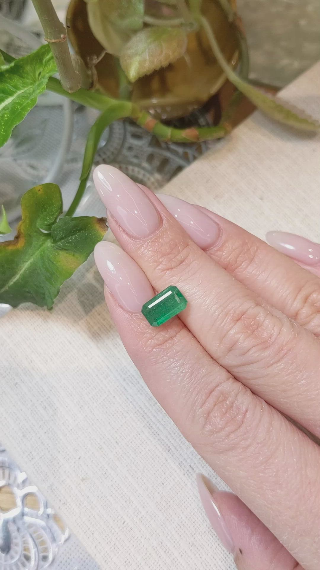2.39 Ct. Emerald from Zambia Size Video