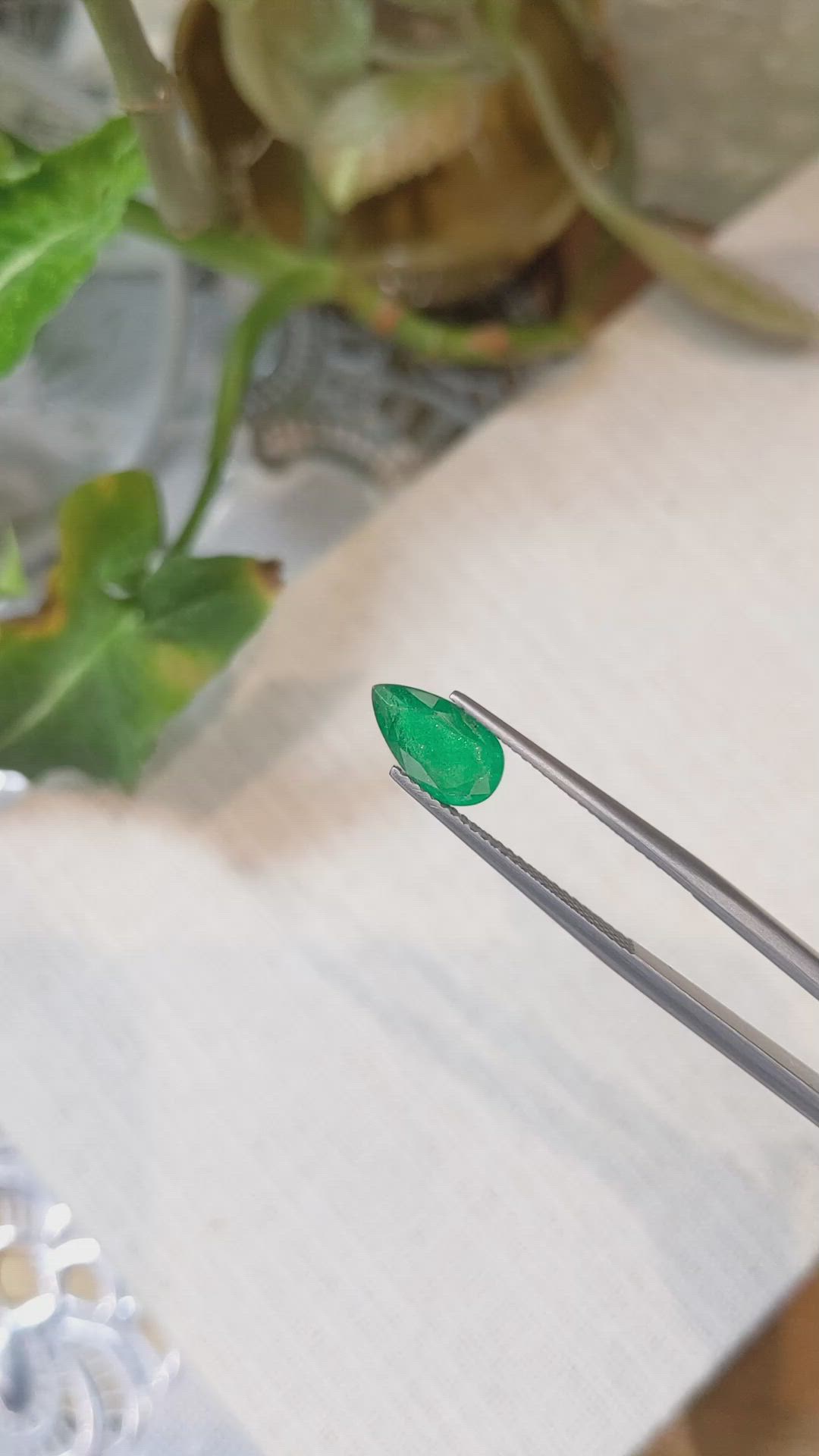 1.35 Ct. Emerald from Zambia Size Video