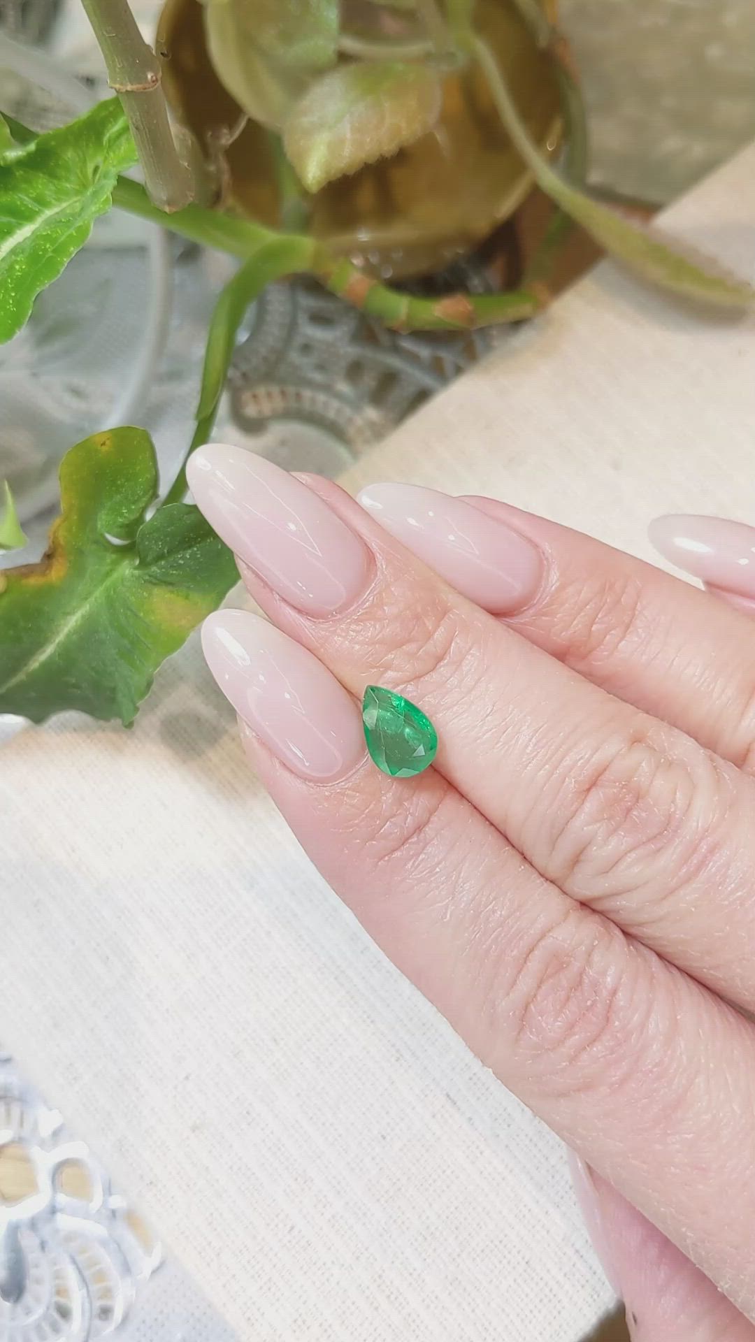 1.69 Ct. Emerald from Zambia Size Video