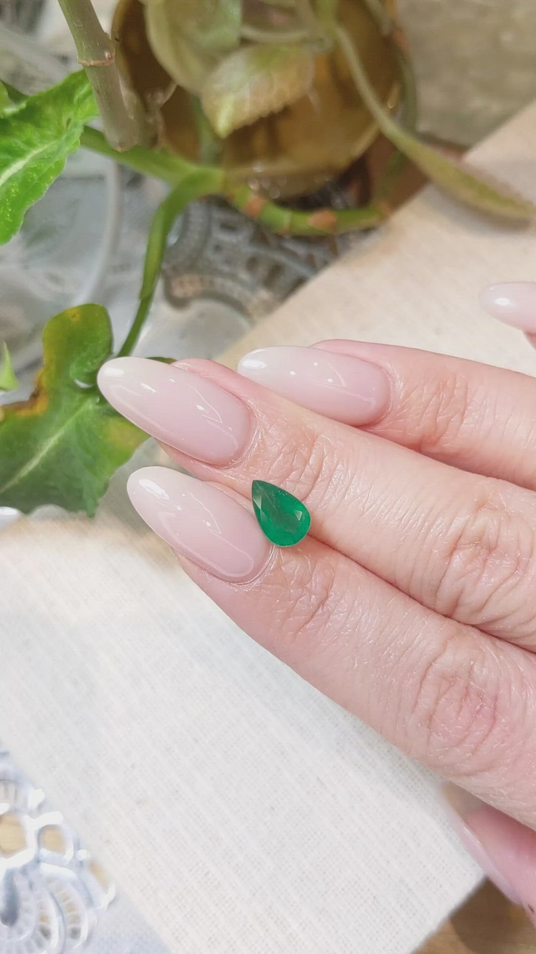 1.63 Ct. Emerald from Zambia Size Video