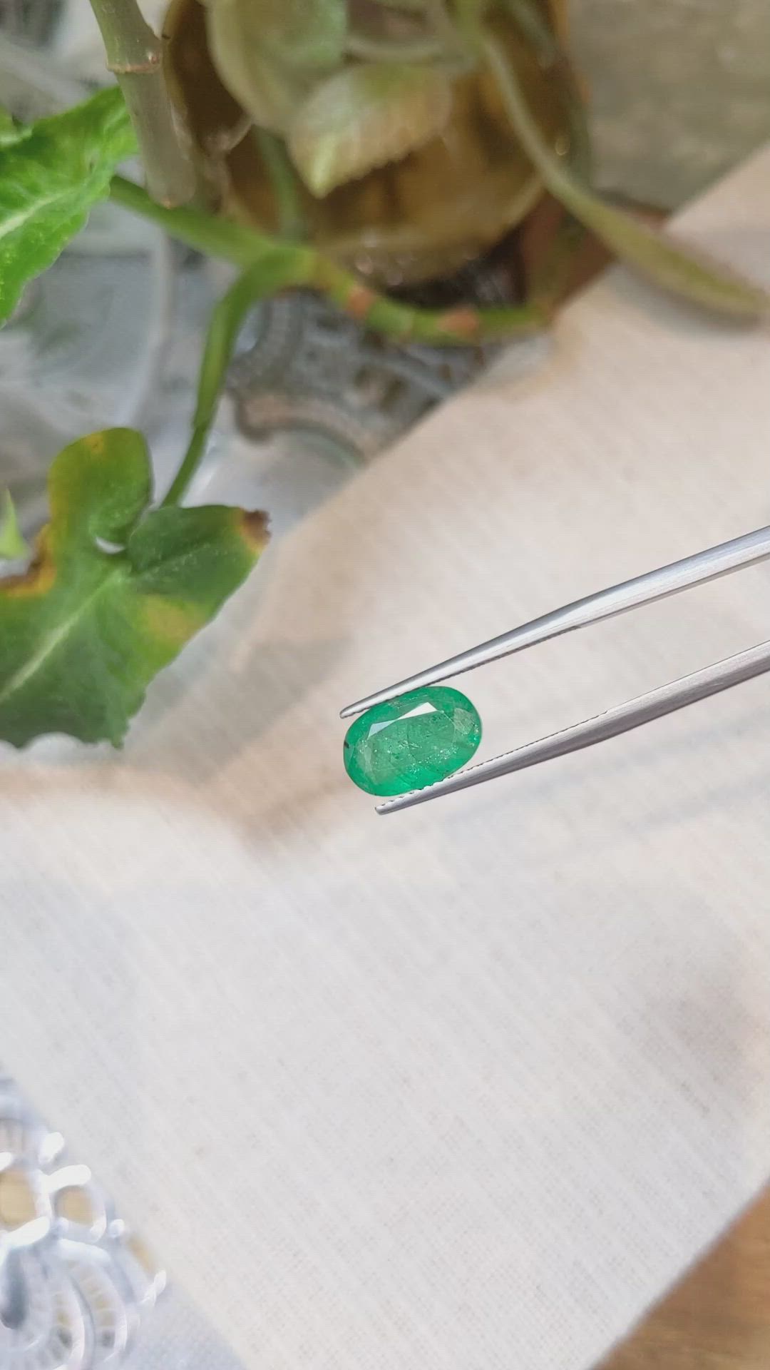 3.34 Ct. Emerald from Zambia Size Video