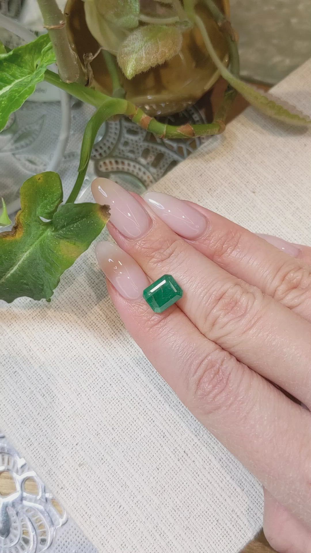 3.50 Ct. Emerald from Zambia Size Video