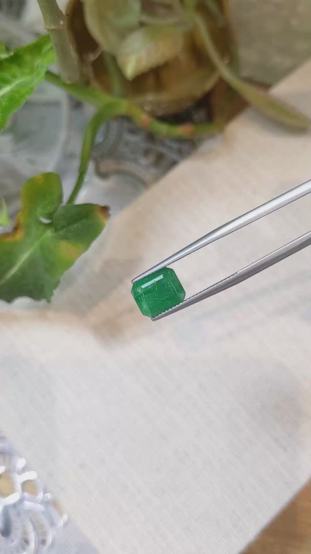 3.50 Ct. Emerald from Zambia Size Video