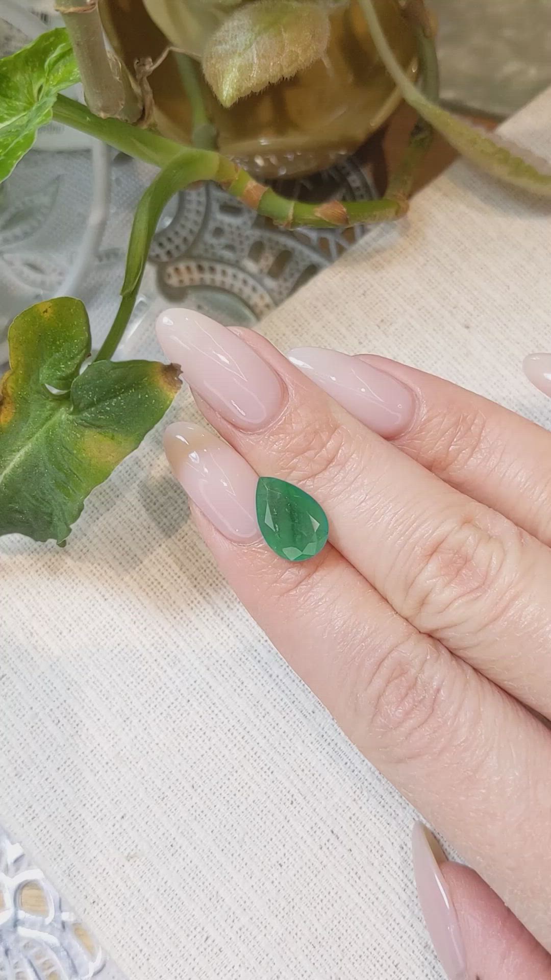 3.78 Ct. Emerald from Zambia Size Video