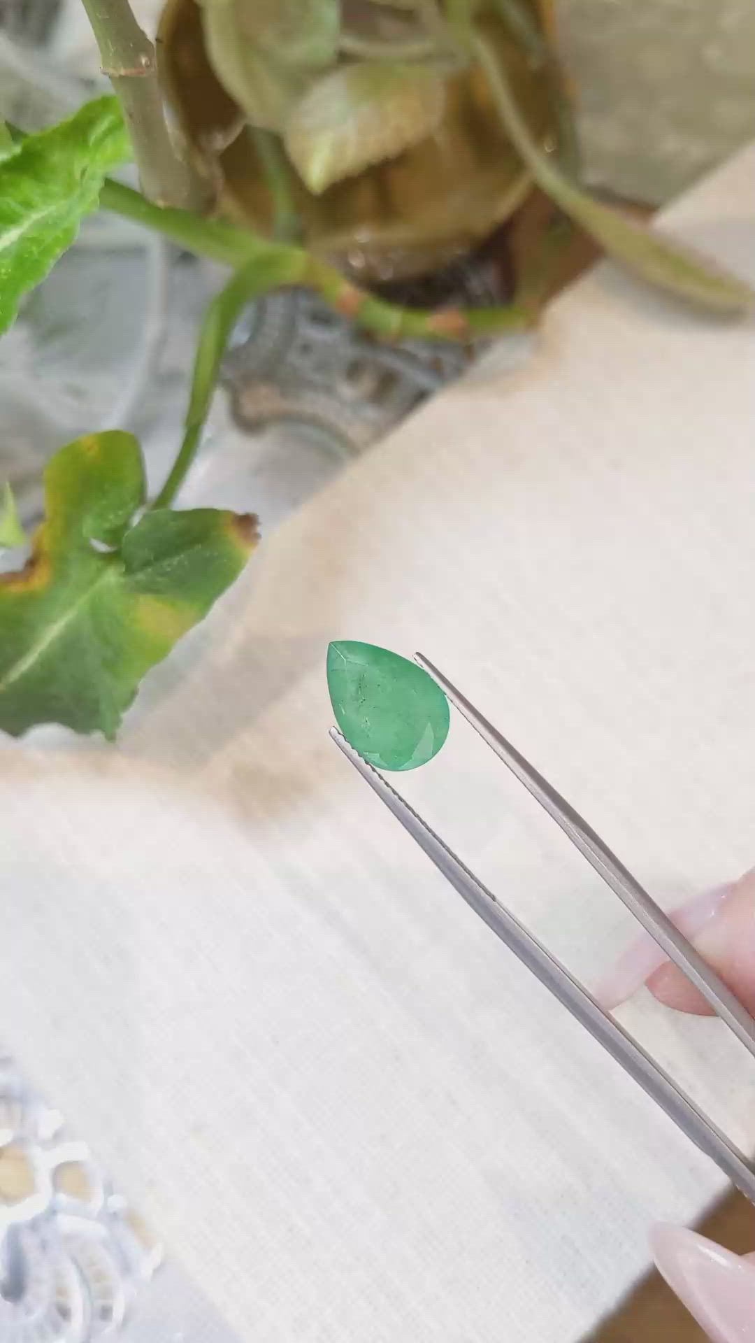 3.78 Ct. Emerald from Zambia Size Video