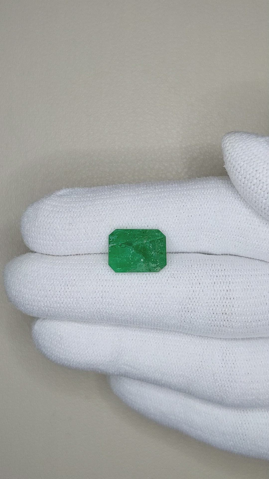 4.02 Ct. Emerald from Zambia Size Video