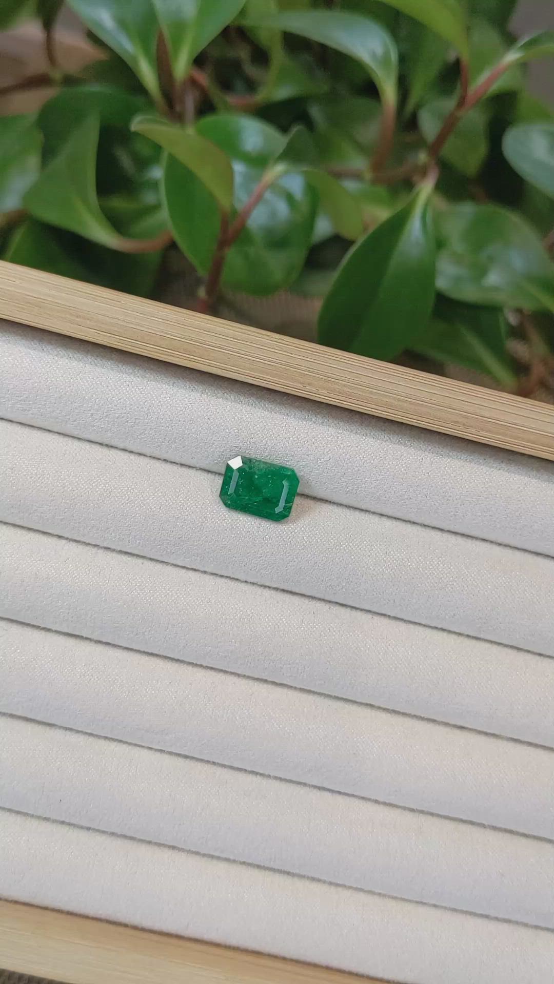 4.02 Ct. Emerald from Zambia Size Video