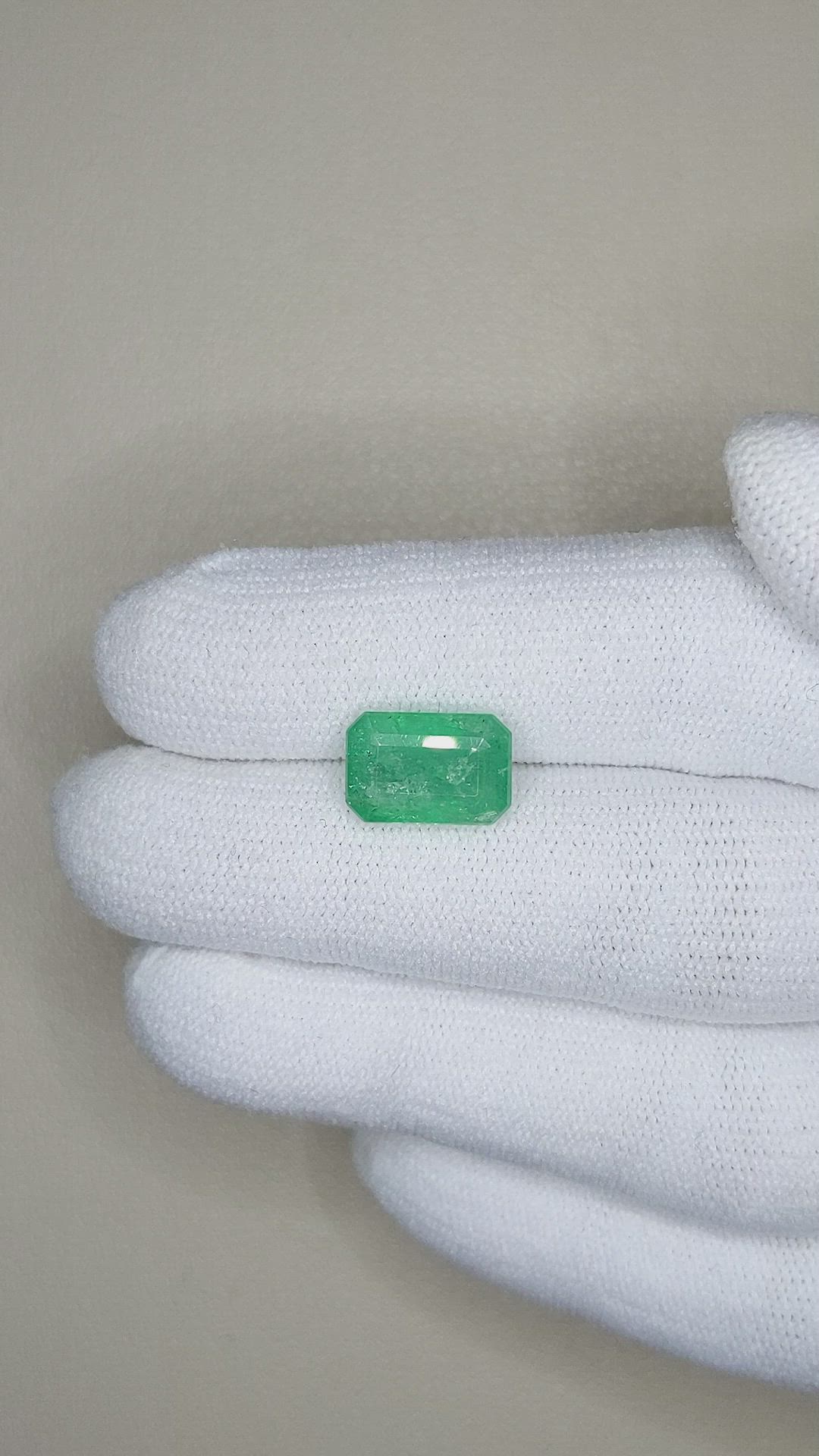 3.25 Ct. Emerald from Zambia Size Video
