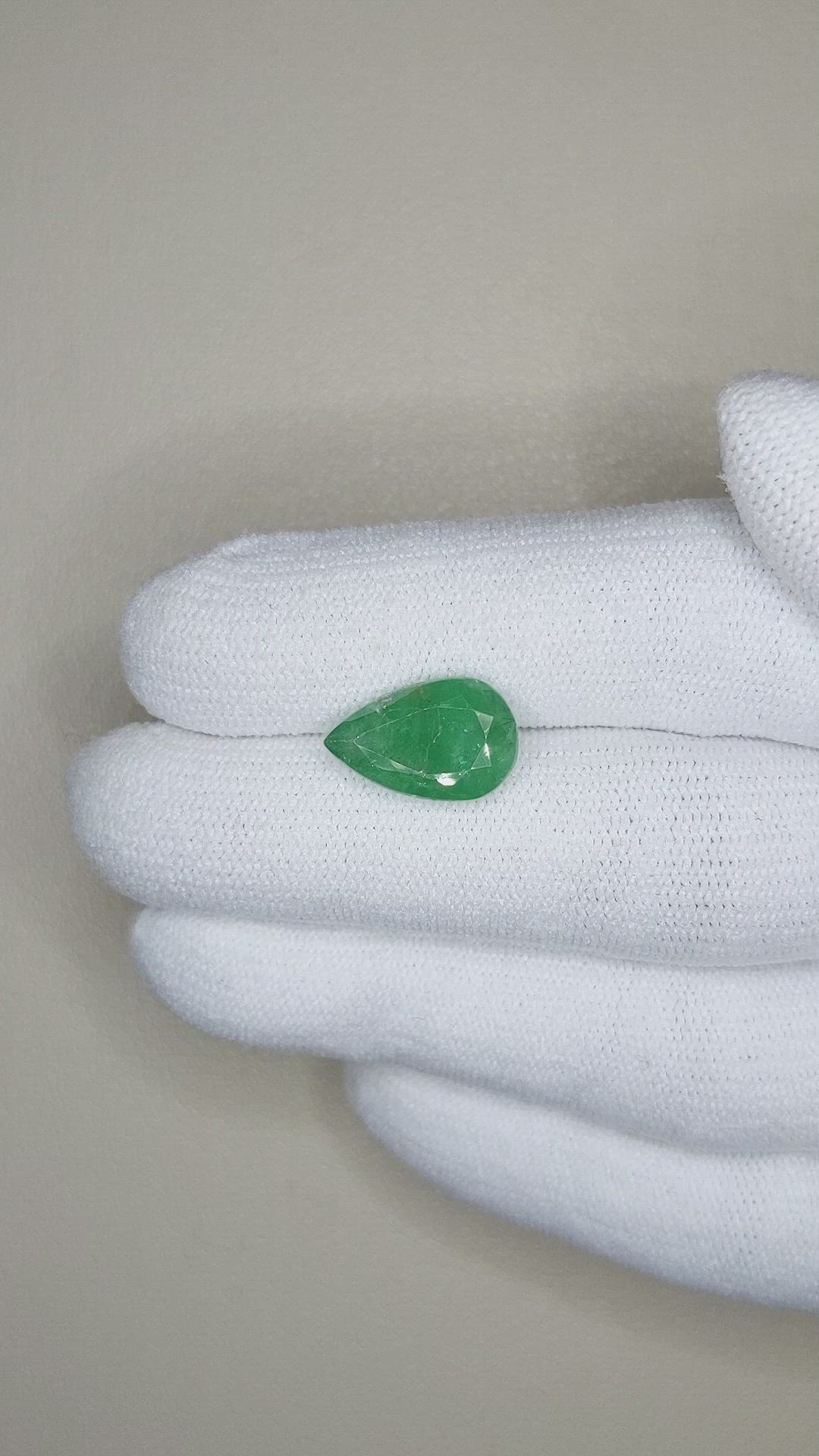 3.69 Ct. Emerald from Zambia Size Video