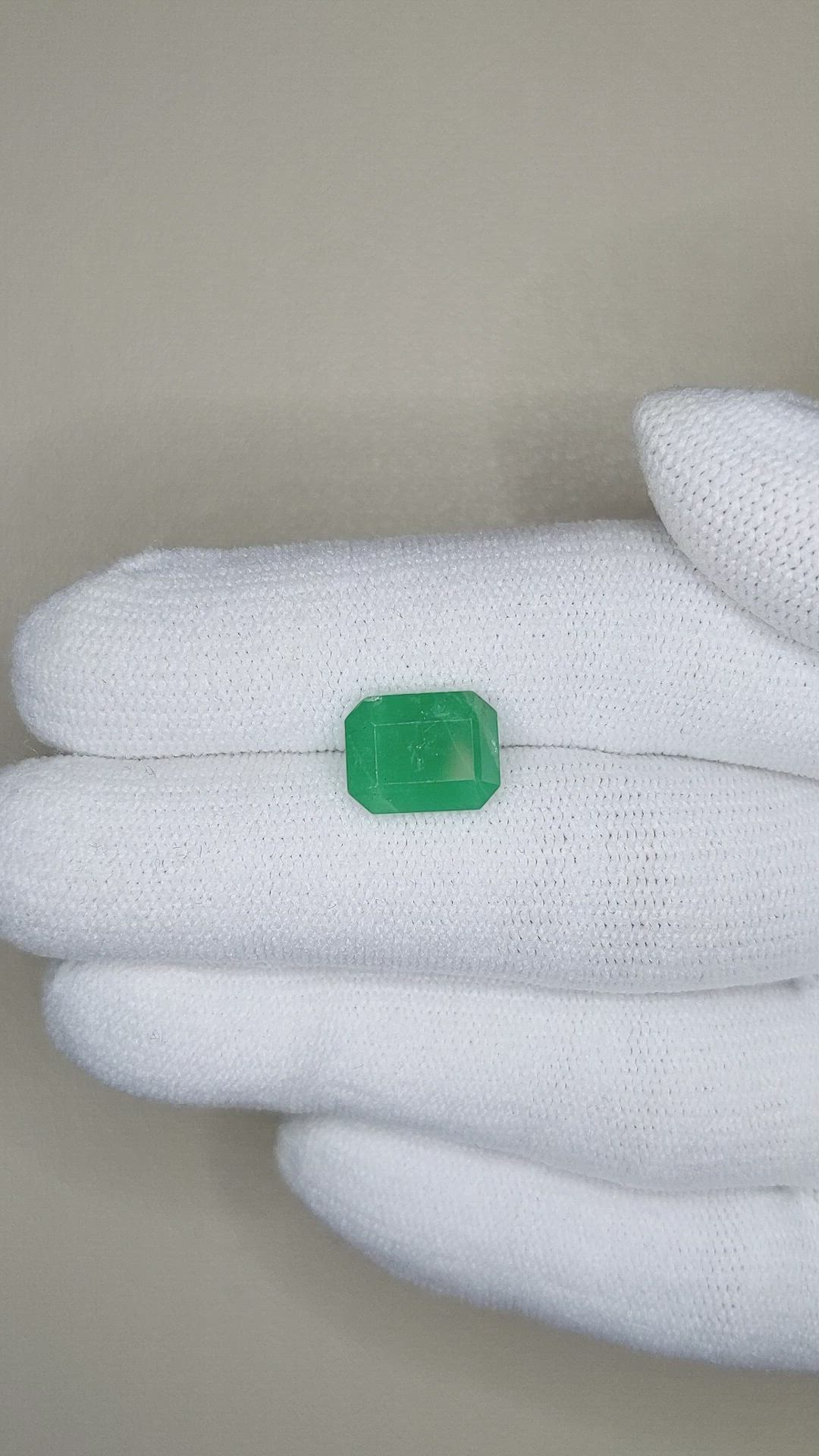 3.04 Ct. Emerald from Zambia Size Video