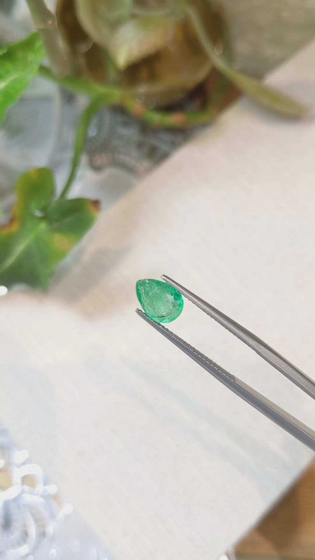 1.61 Ct. Emerald from Zambia Size Video
