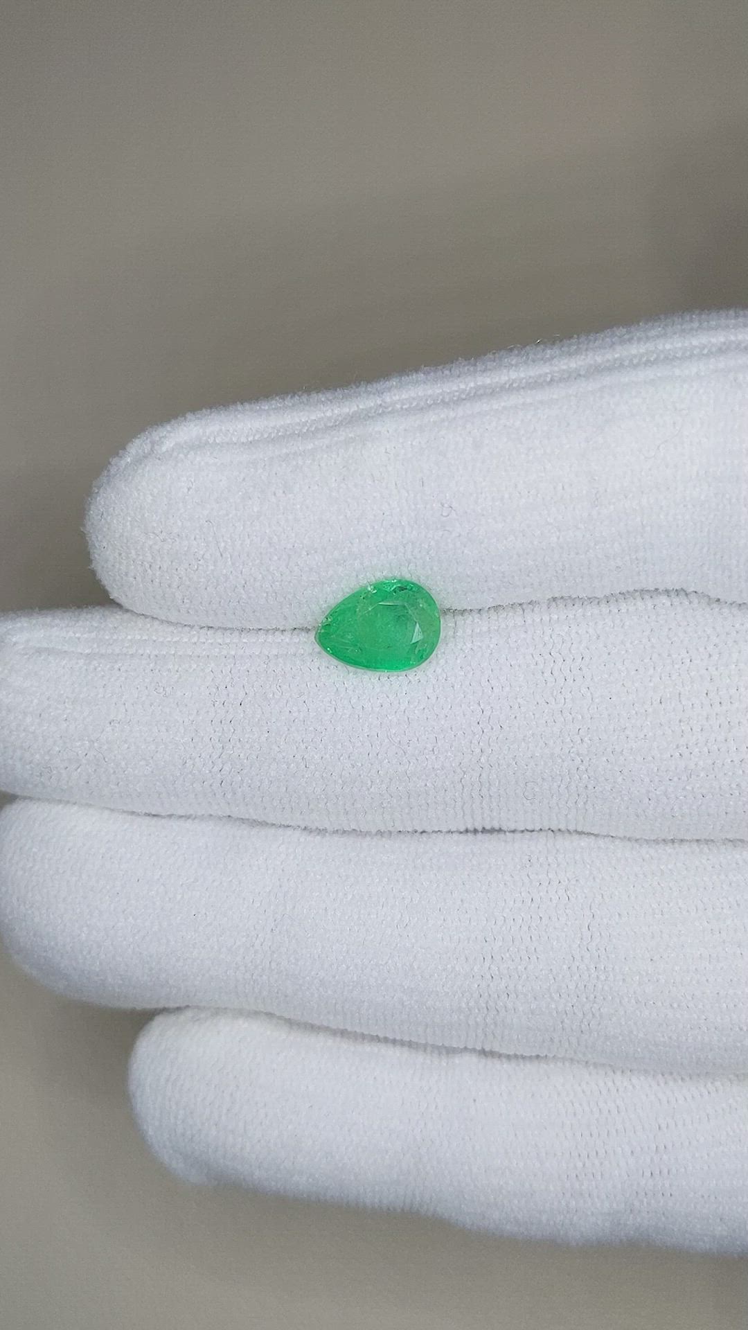 1.61 Ct. Emerald from Zambia Size Video