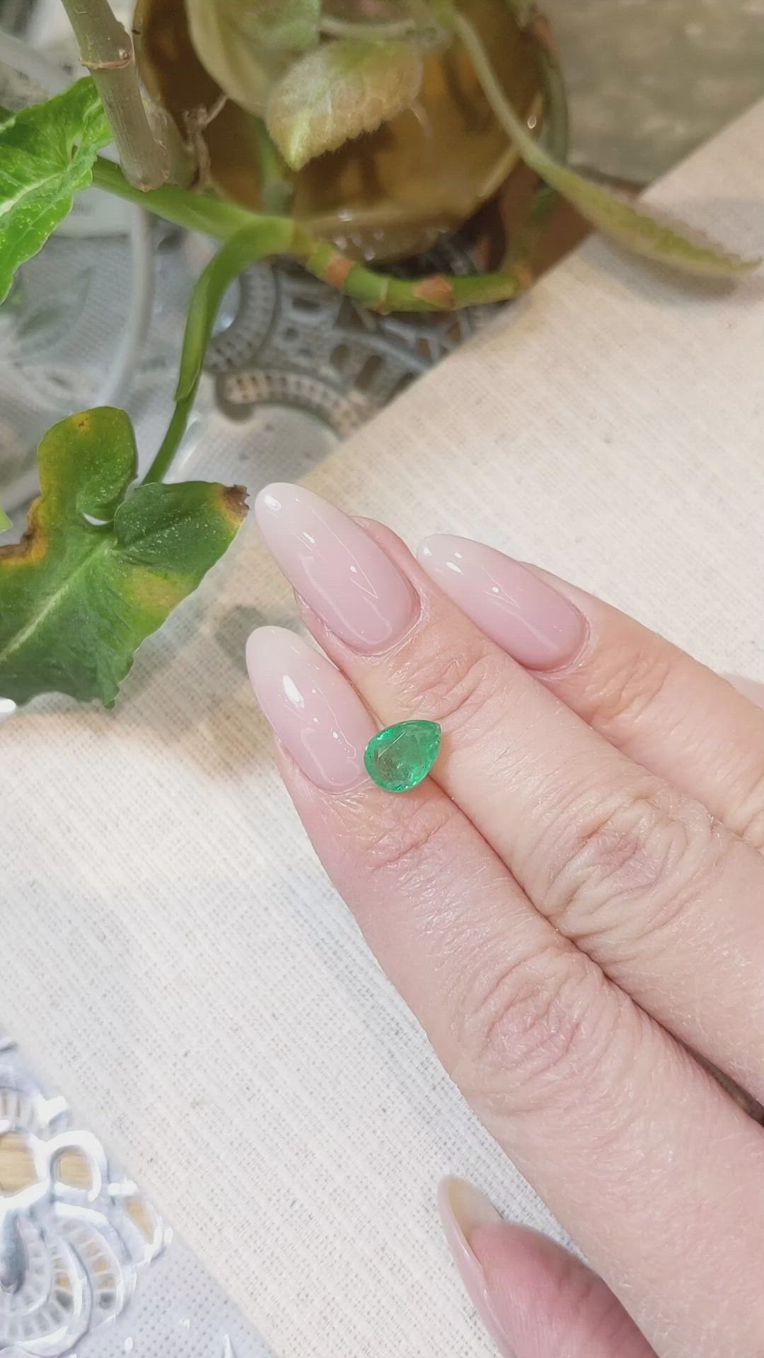 1.61 Ct. Emerald from Zambia Size Video