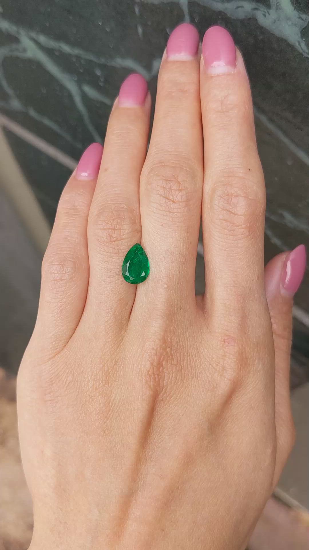 1.37 Ct. Emerald from Colombia Size Video