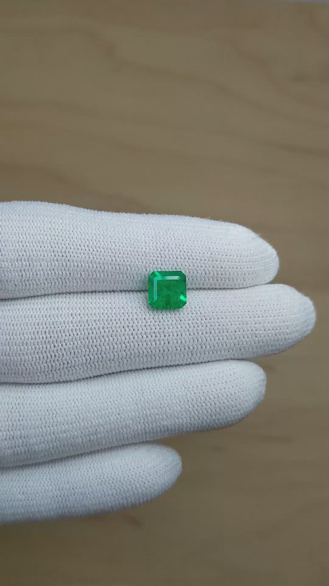 1.55 Ct. Emerald from Colombia Size Video