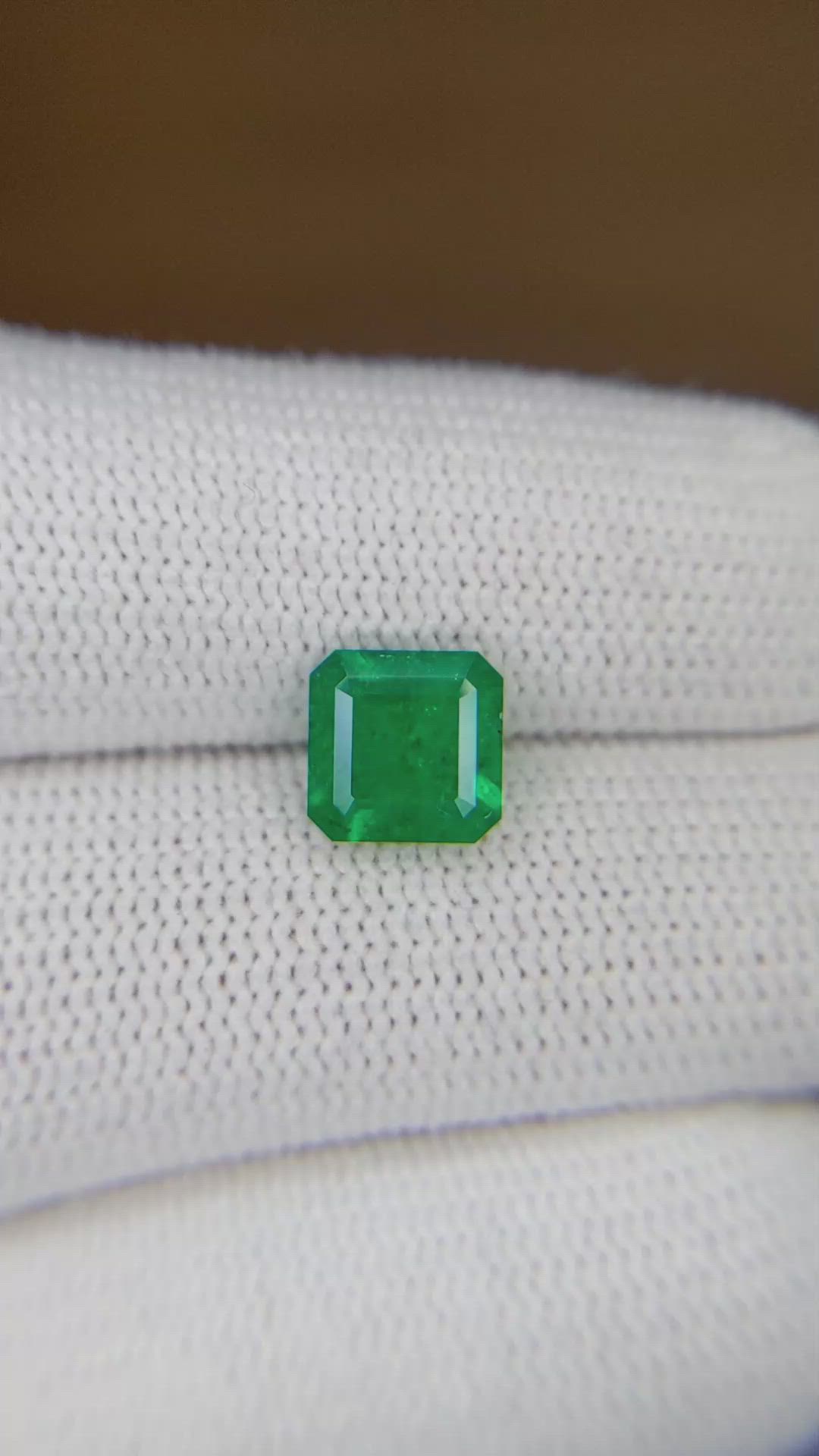 1.55 Ct. Emerald from Colombia Size Video