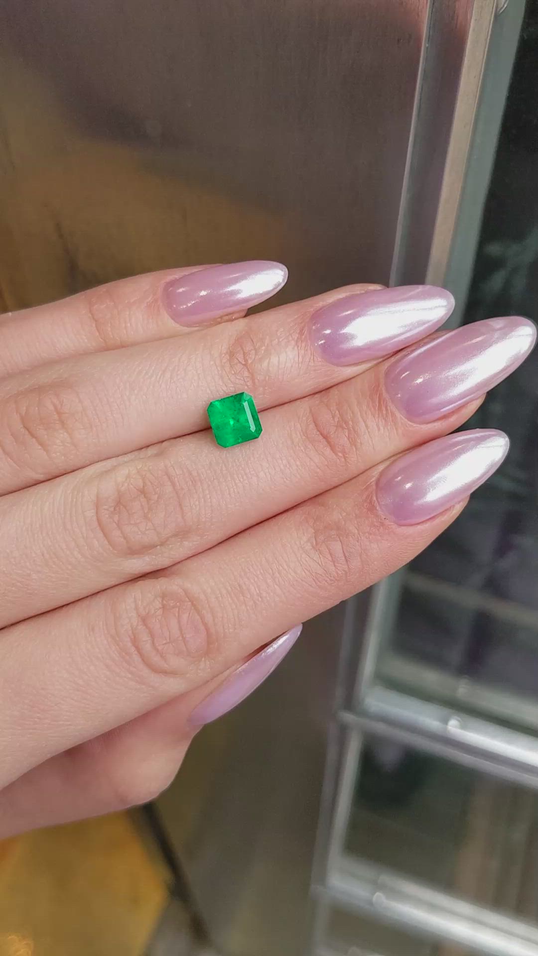 1.55 Ct. Emerald from Colombia Size Video