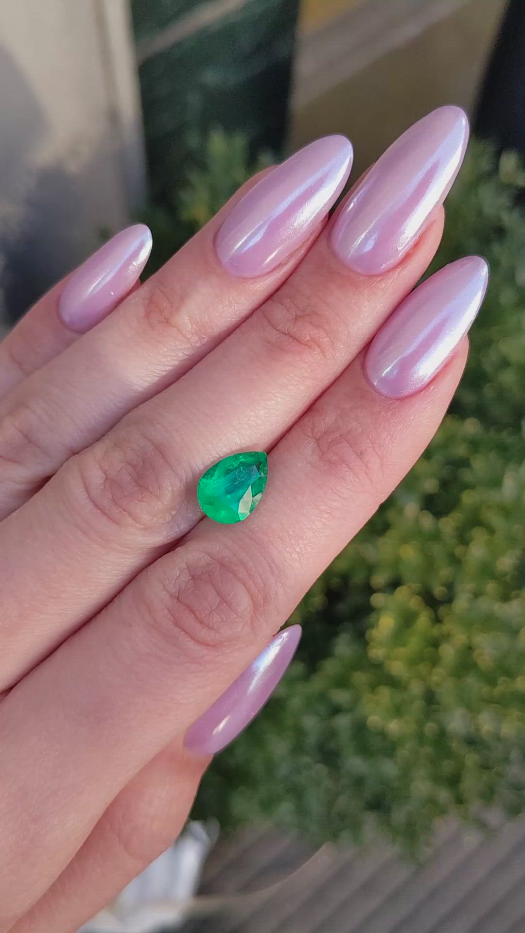 2.59 Ct. Emerald from Colombia Size Video