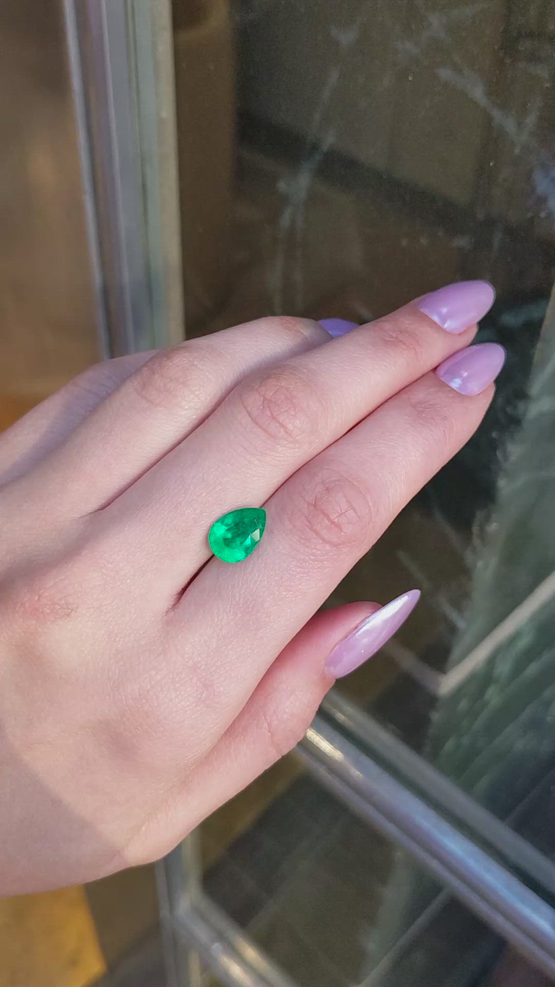 2.59 Ct. Emerald from Colombia Size Video