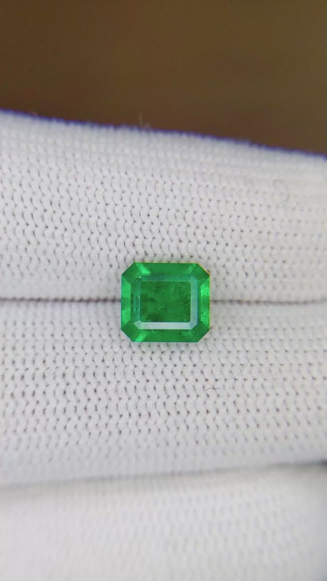 1.48 Ct. Emerald from Colombia Size Video