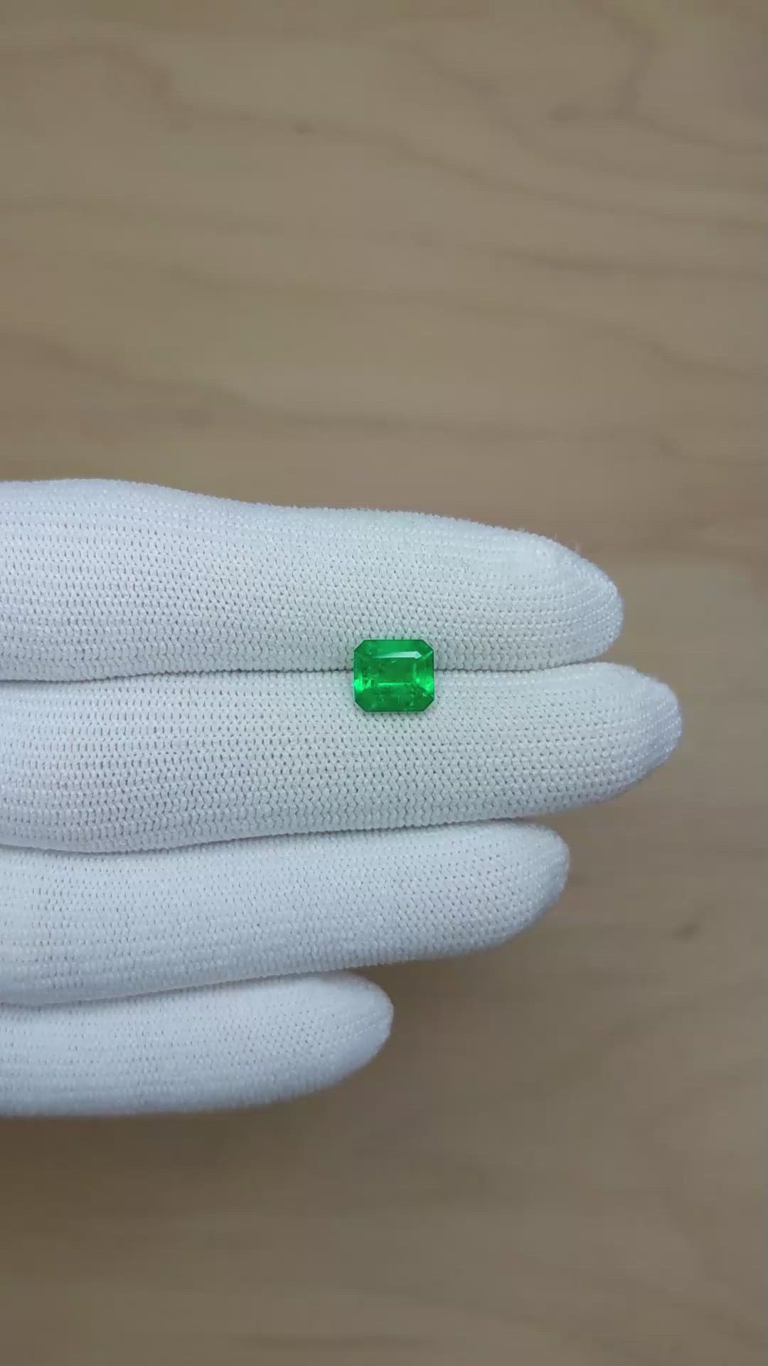 1.48 Ct. Emerald from Colombia Size Video