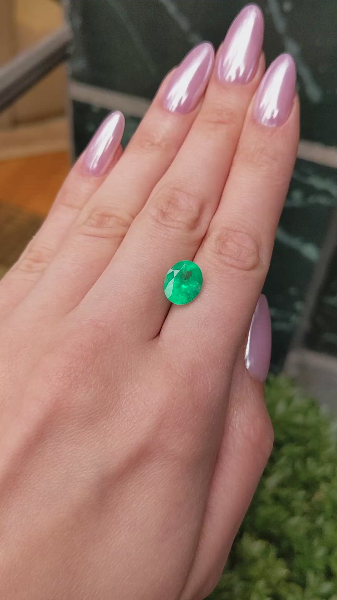 3.51 Ct. Emerald from Colombia Size Video