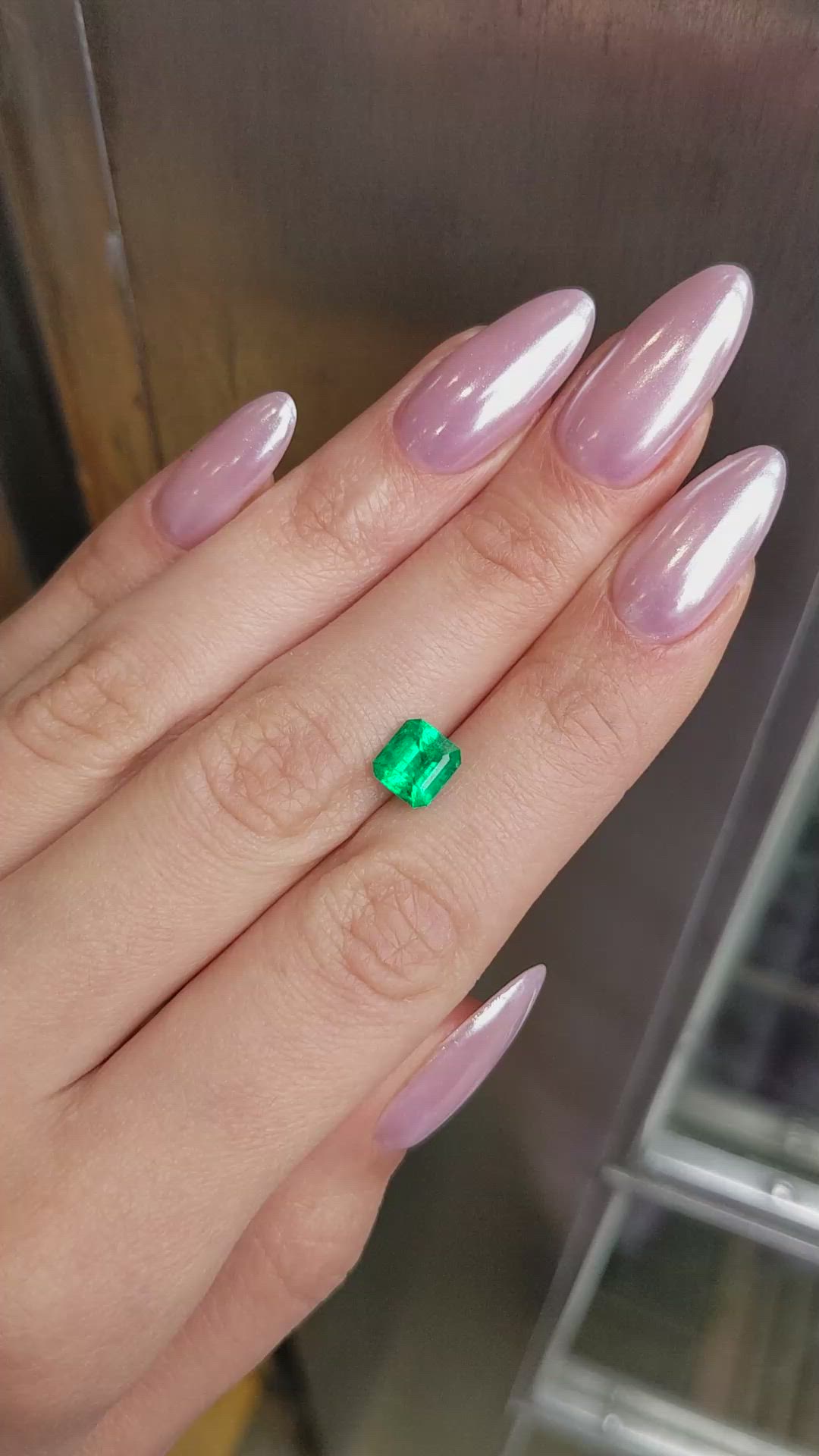 1.53 Ct. Emerald from Colombia Size Video