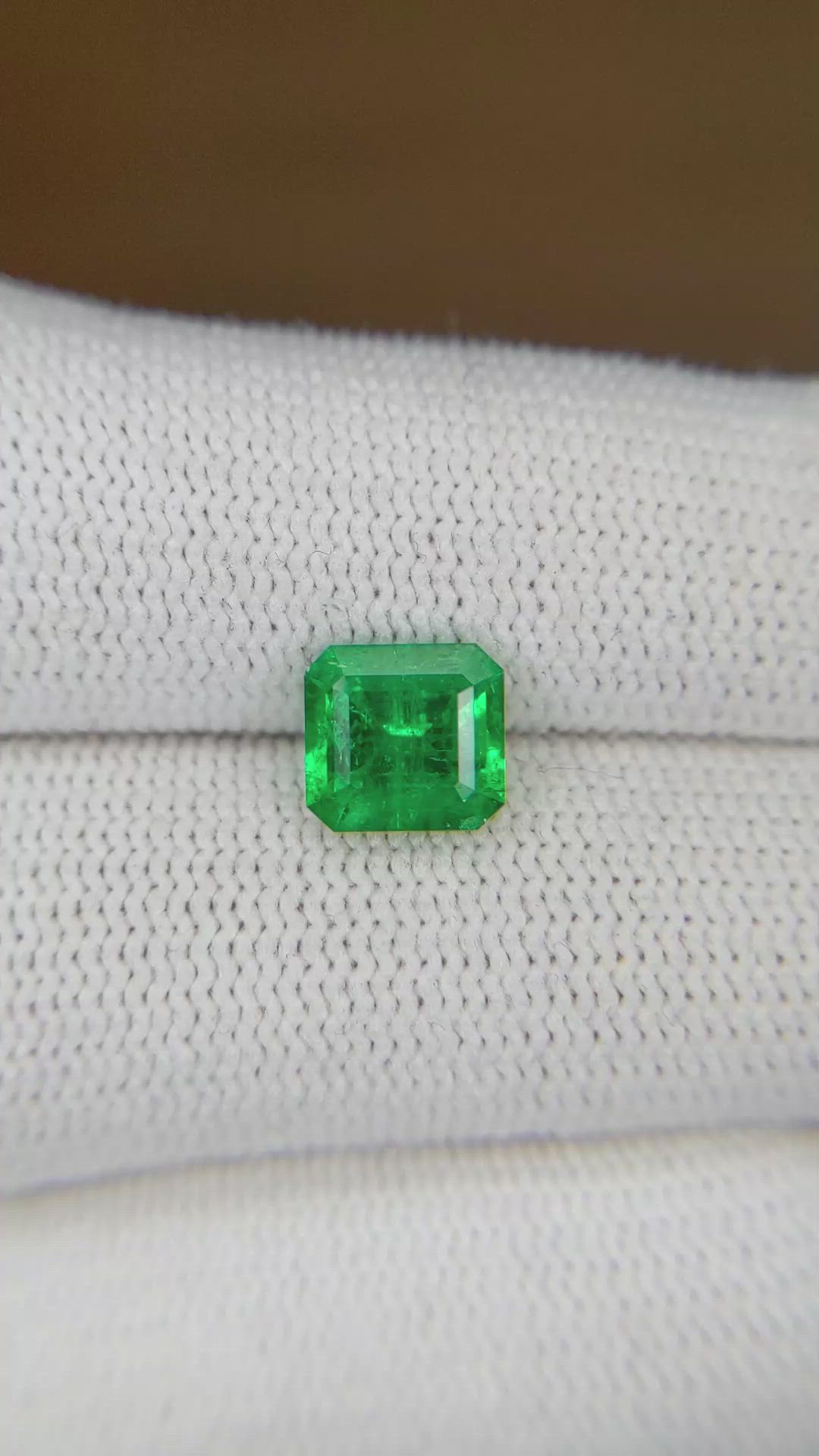 1.53 Ct. Emerald from Colombia Size Video