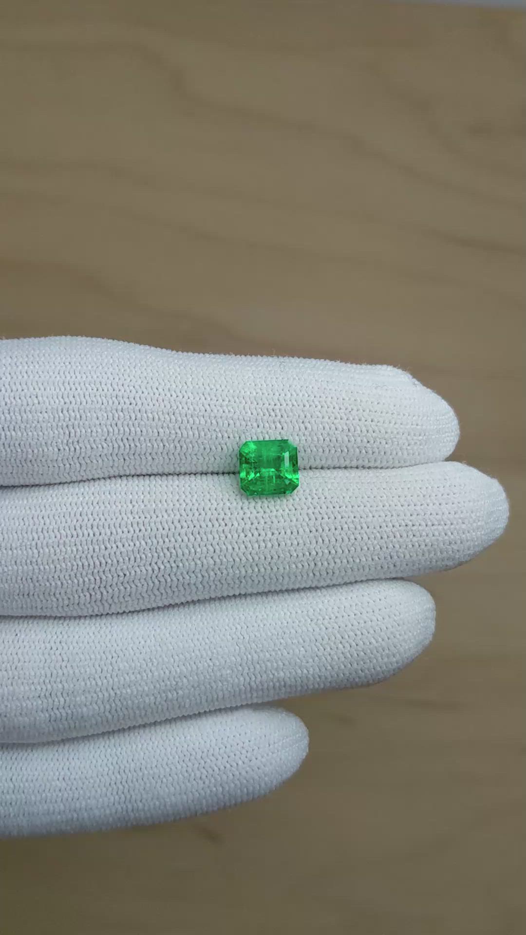 1.53 Ct. Emerald from Colombia Size Video