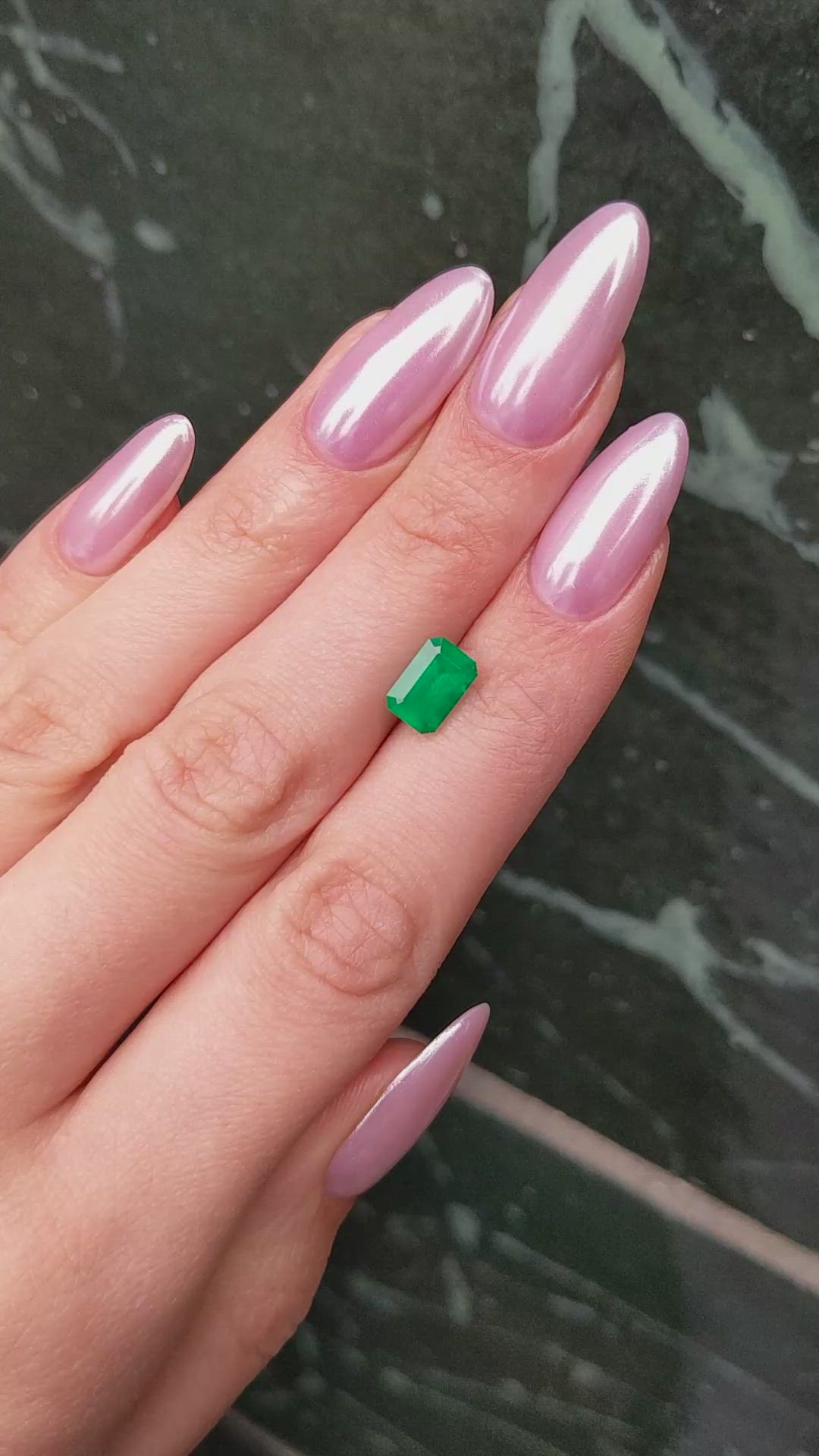 1.60 Ct. Emerald from Colombia Size Video