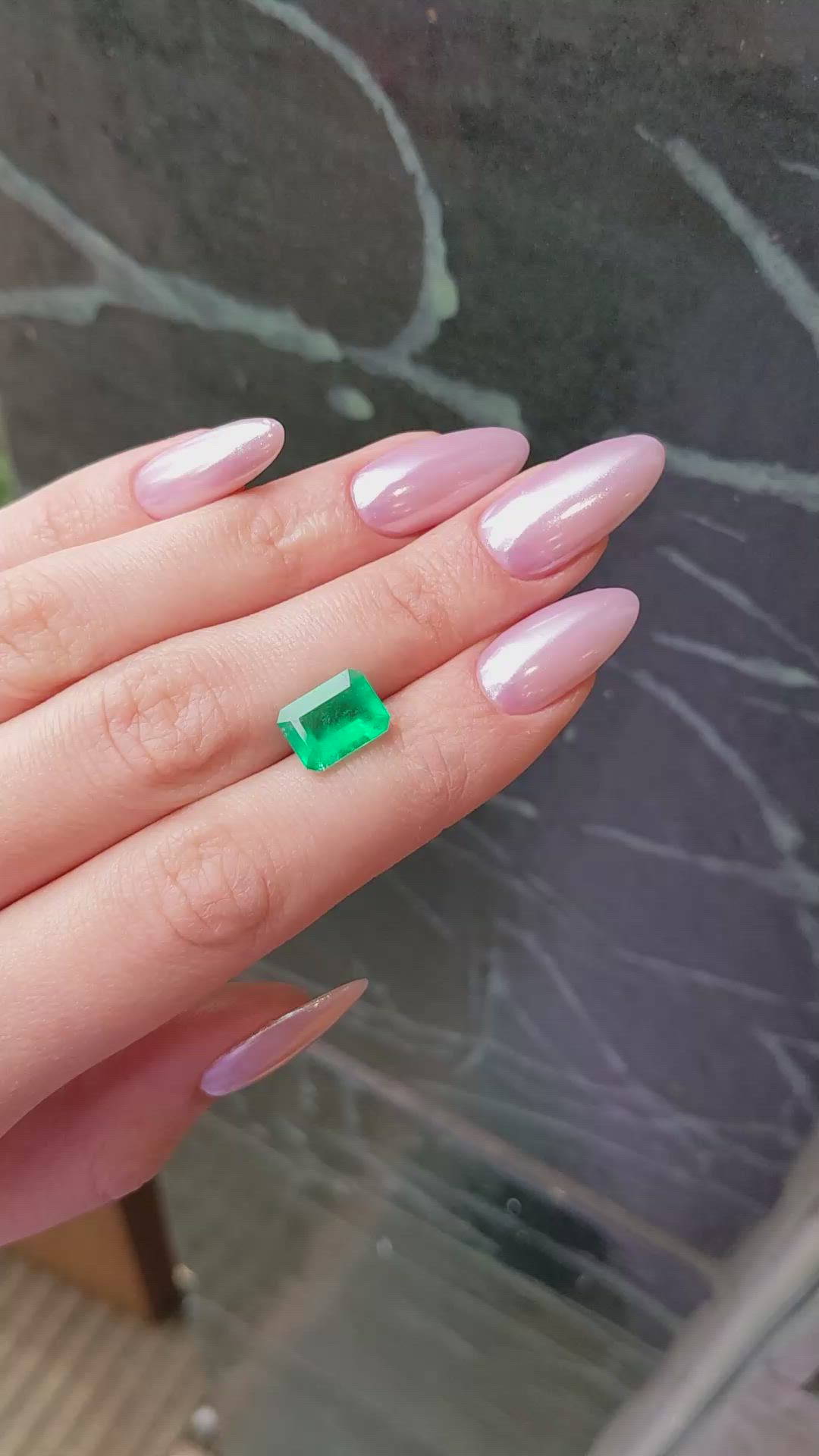 3.43 Ct. Emerald from Colombia Size Video