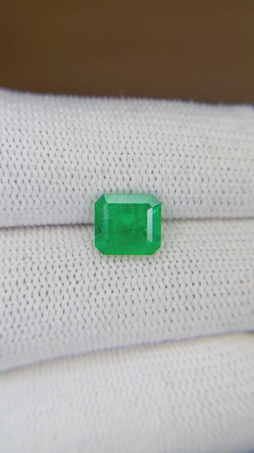 1.56 Ct. Emerald from Colombia Size Video