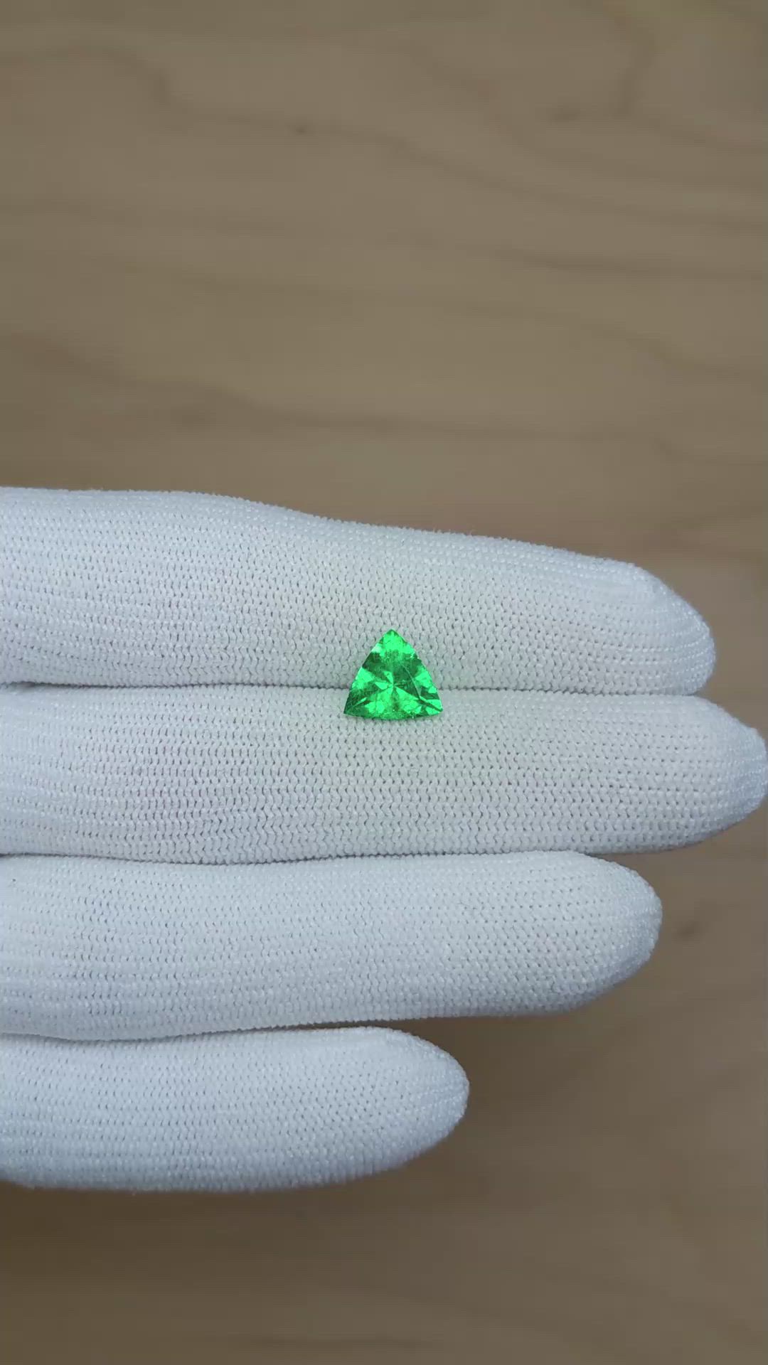 1.21 Ct. Emerald from Colombia Size Video