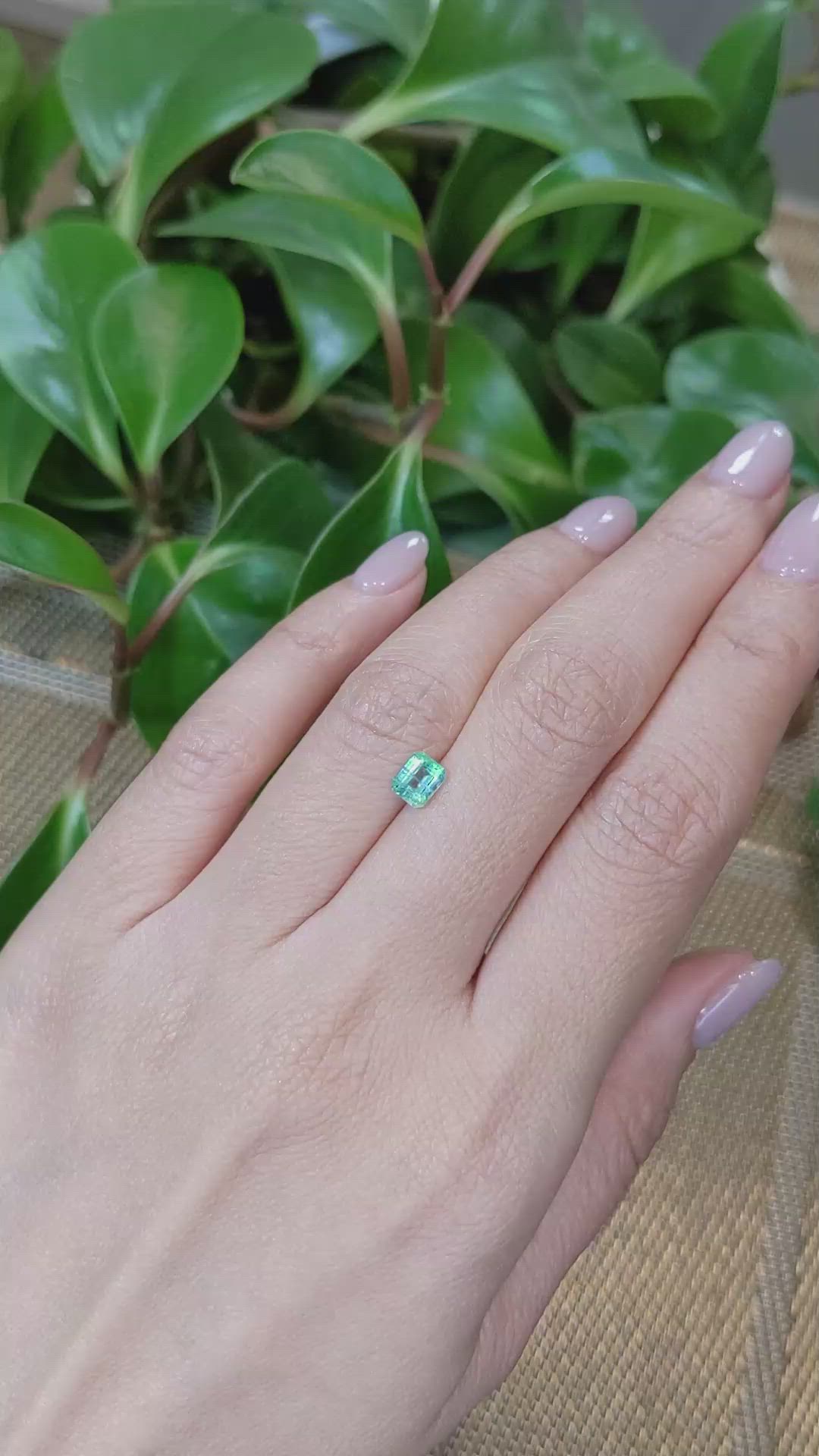 0.53 Ct. Emerald from Colombia Size Video