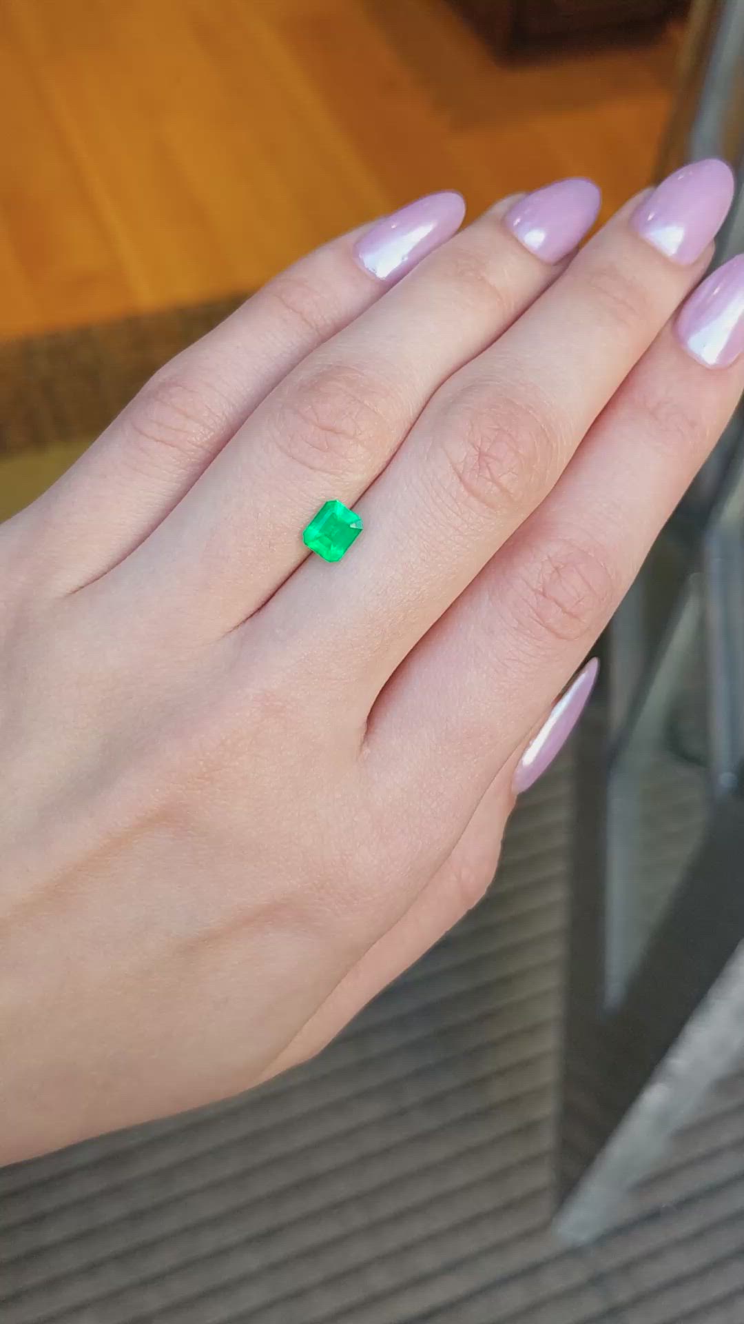 1.04 Ct. Emerald from Colombia Size Video