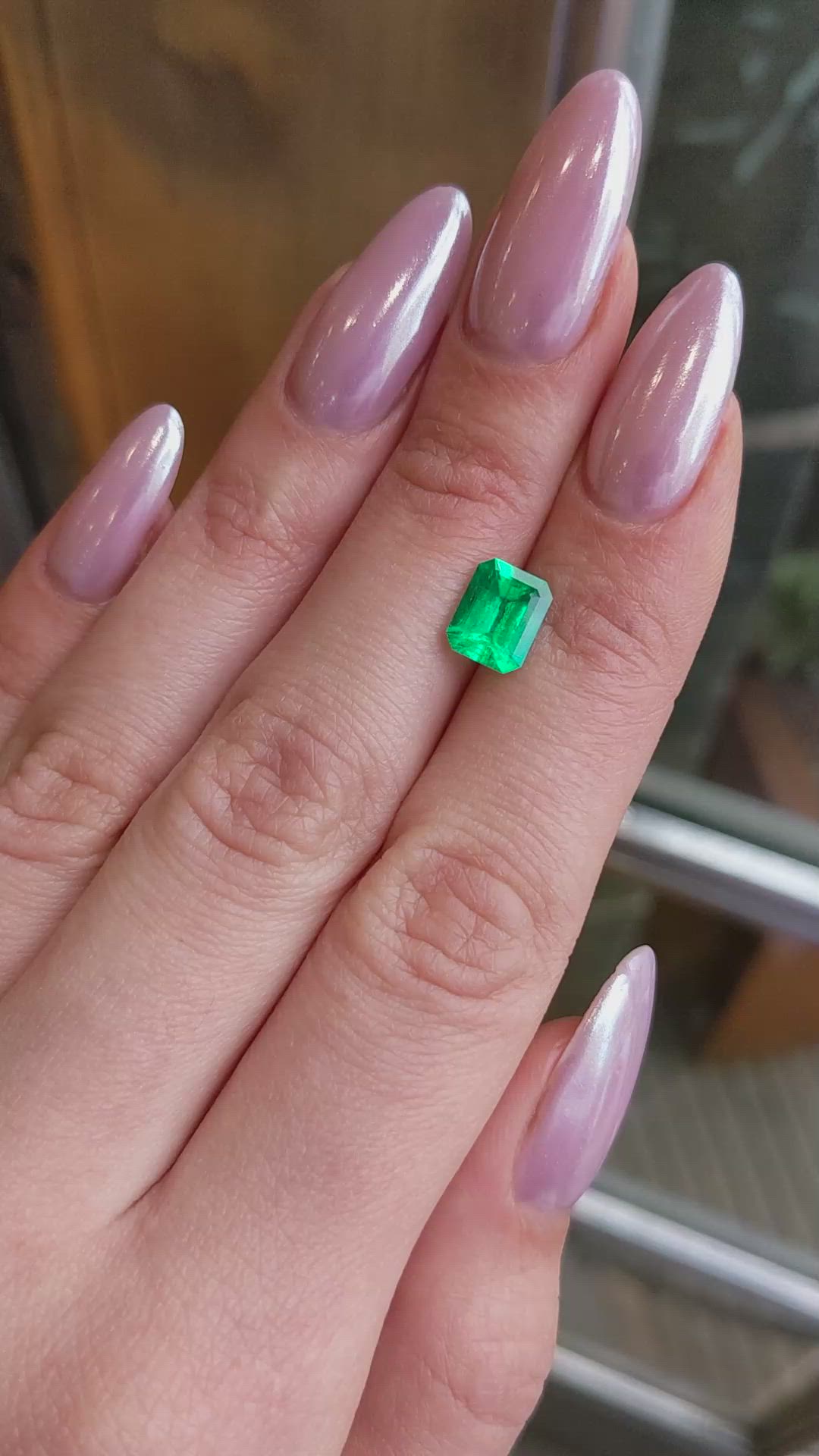 1.89 Ct. Emerald from Colombia Size Video